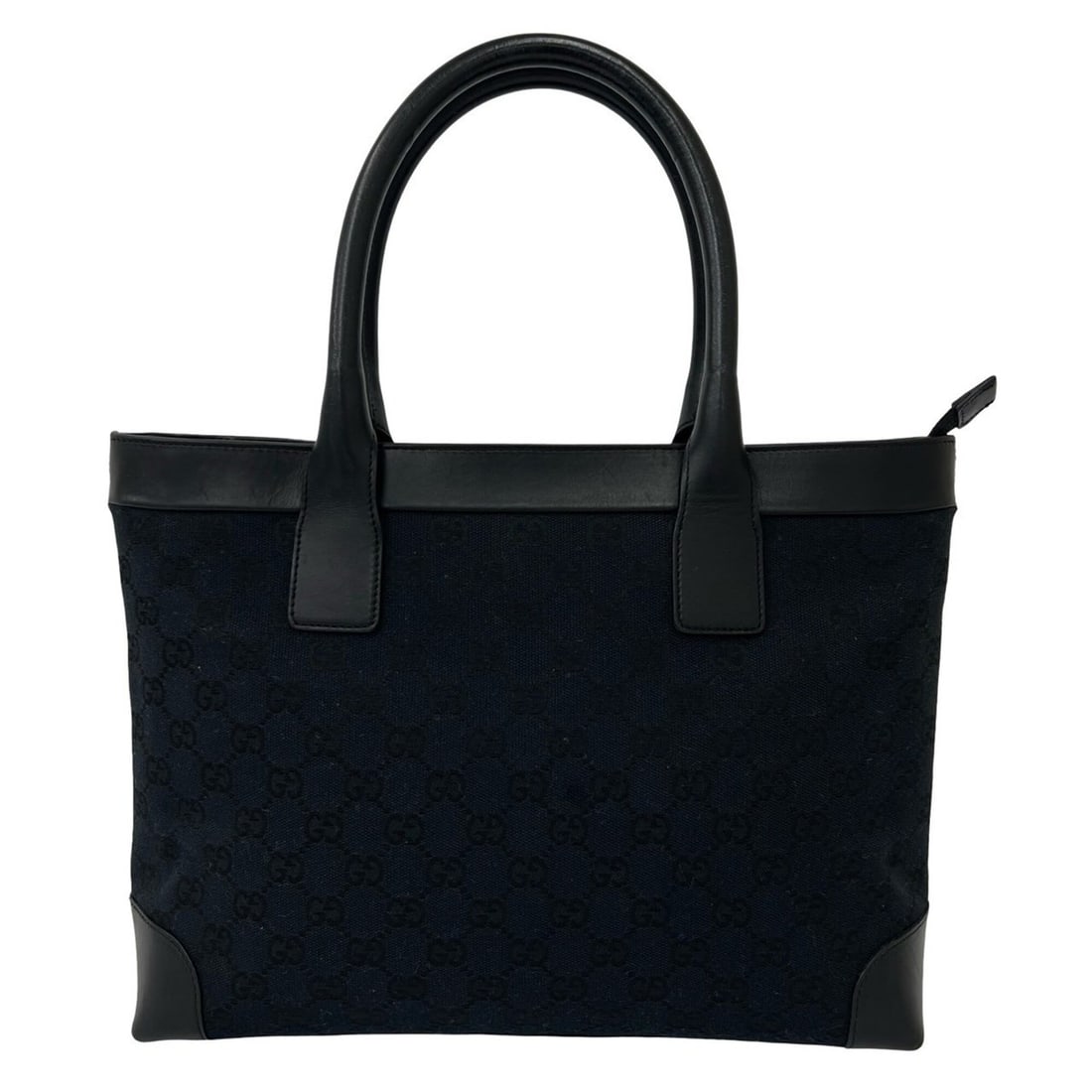 GUCCI GG Canvas Leather Handbag Mini Tote Bag Boston Black 21159: --- Catalog ---Category: SizeSize (HxWxD): 24.5cm x 31cm x 8cm / 9.64'' x 12.2'' x 3.14''Category: DesignType: Boston bag, Handbag, Tote bagColor: BlackGender: WomenMaterial: Leather , Canvas Category