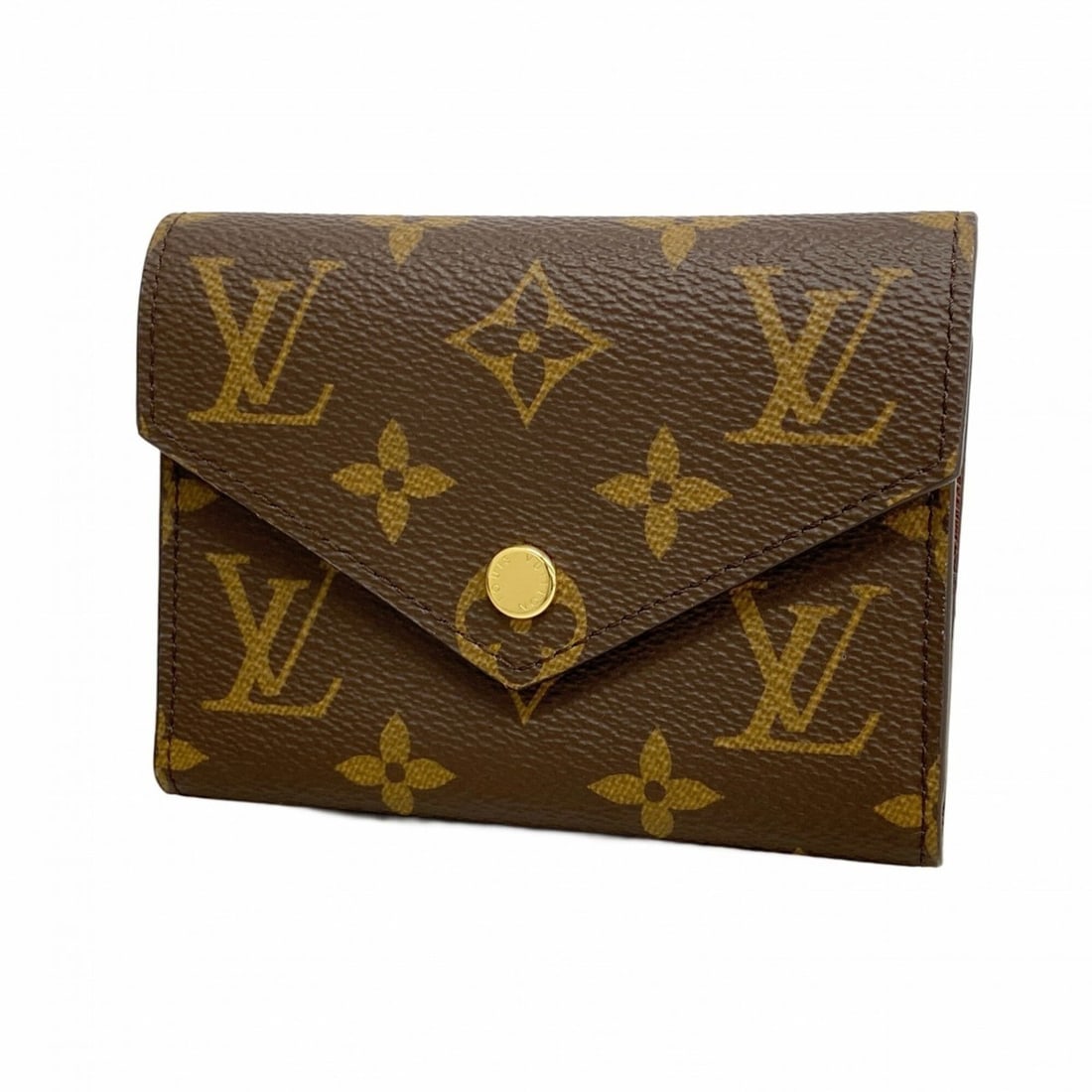 Louis Vuitton Tri-fold Wallet Monogram Portefeuille Victorine M62472 Brown Women's: --- Catalog ---Category: SizeSize (HxWxD): 9cm x 12cm x 1.5cm / 3.54'' x 4.72'' x 0.59''Category: DesignType: Wallet (tri-fold)Color: BrownGender: WomenCategory: GeneralMPN: M62472Brand: Louis Vuitton
