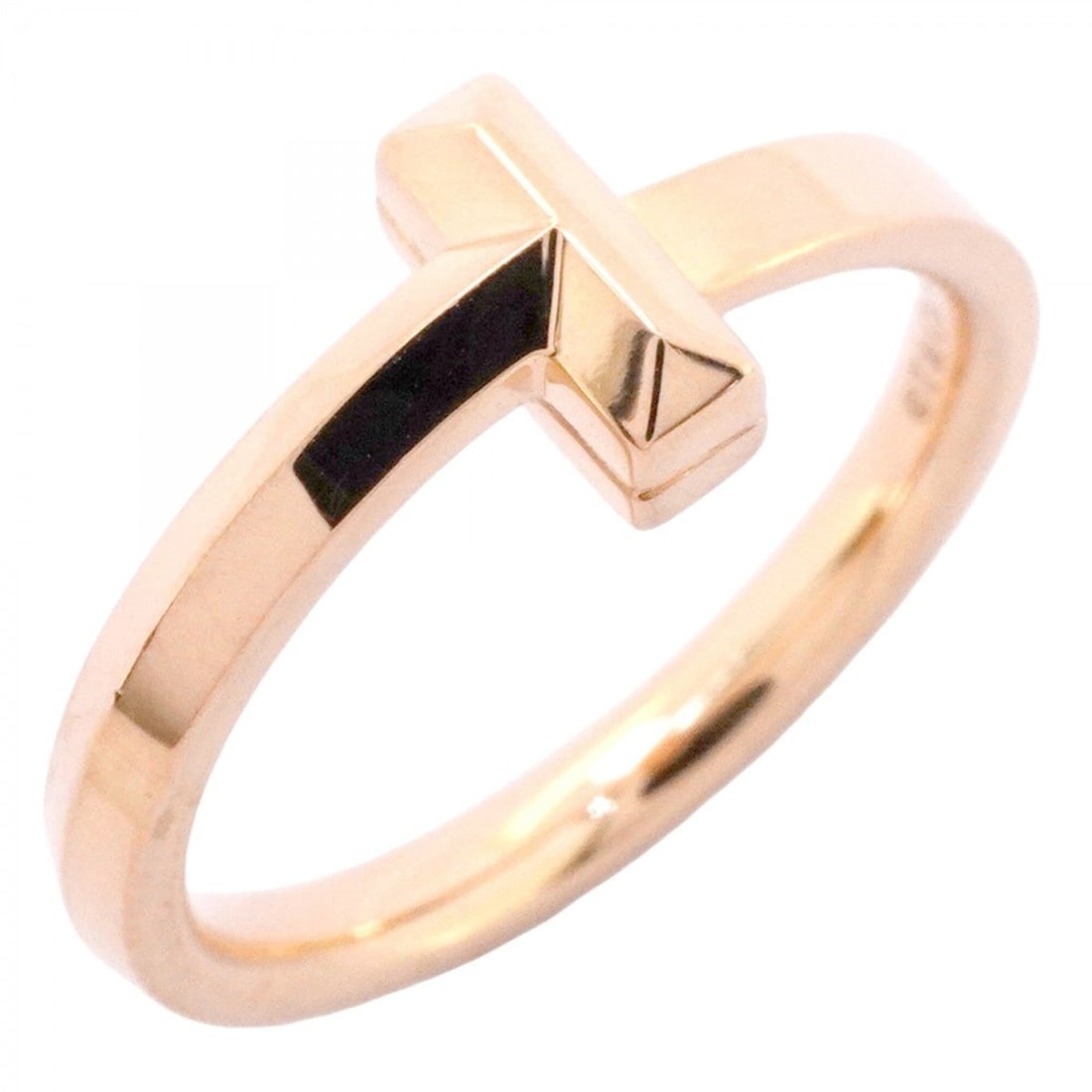 Tiffany & Co. T One Ring, 18K Pink Gold, Size 10.5, Women's: --- Catalog ---Category: SizeJP Size: 10.5US Size: 5.5Category: DesignType: Band ringGender: WomenMaterial: Pink gold (18K)Category: GeneralBrand: Tiffany--- Item List ---Section: ConditionRanking: Ra