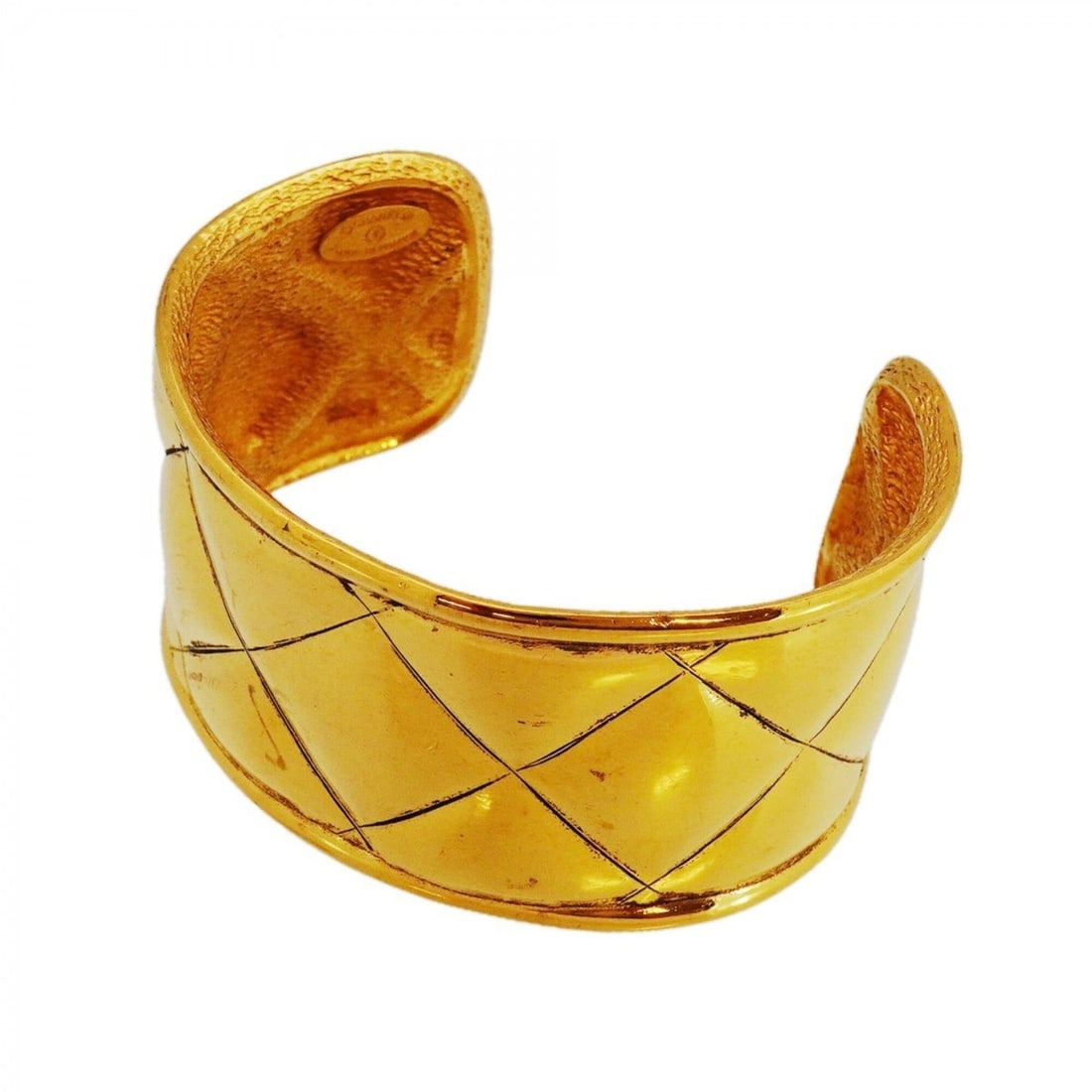 Chanel Bangle, Coco Mark, Matelassé, GP Plated, Gold, Women's (1 of 10)