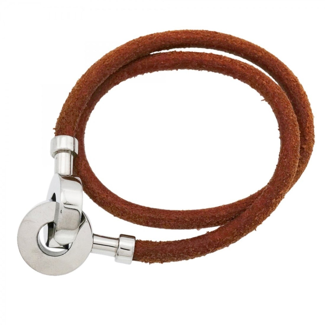 Hermes Lancelot Bracelet, Metal and Leather, Silver Brown, Men's Women's: --- Catalog ---Category: SizeLength: 15.5cm / 6.1''Category: DesignType: Charm braceletColor: Brown, SilverGender: Men,WomenMaterial: Leather, MetalCategory: GeneralBrand: Hermes--- Item List ---Secti