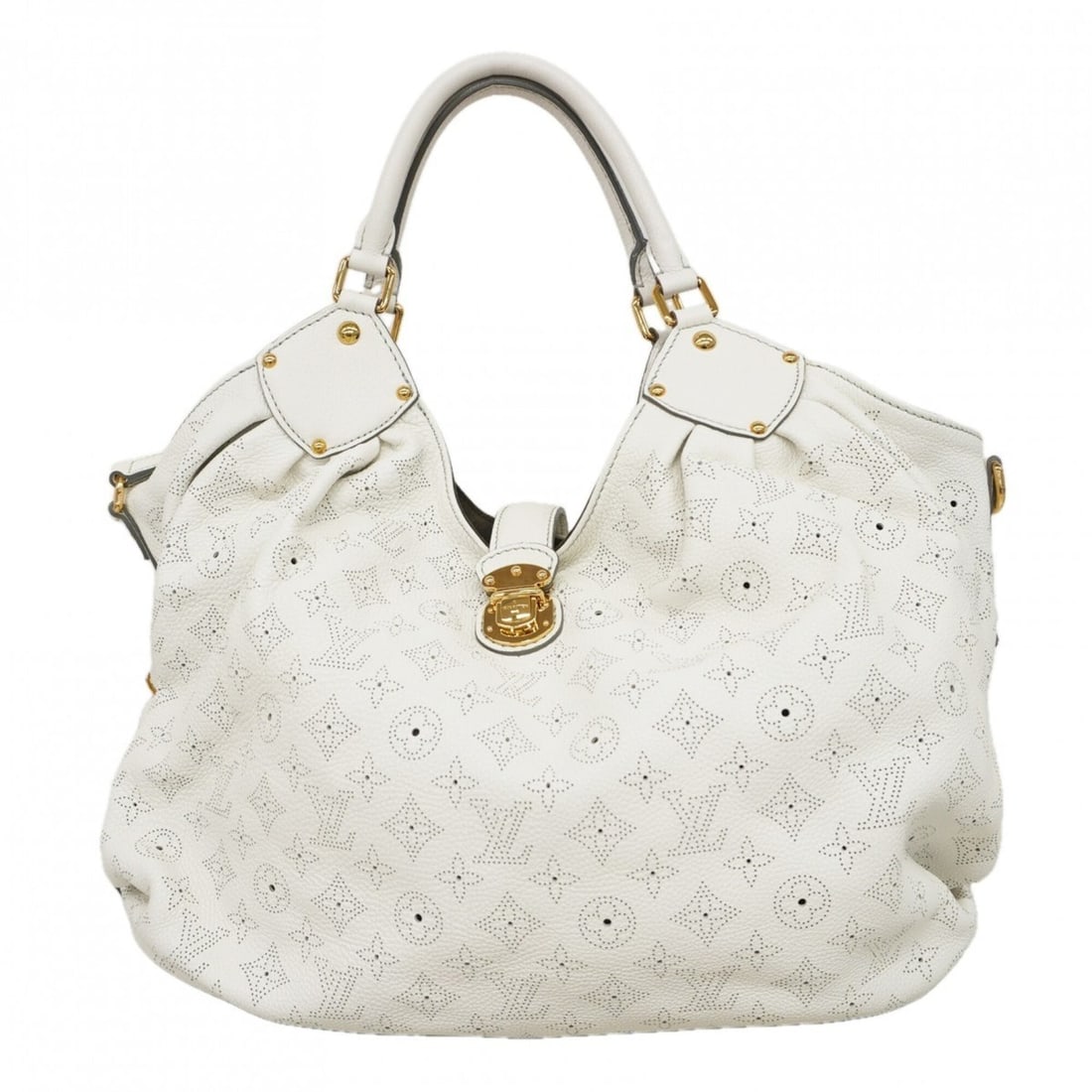 Louis Vuitton Mahina XL Handbag M95715 Blanc (Women's): --- Catalog ---Category: SizeSize (HxWxD): 31cm x 40cm x 19cm / 12.2'' x 15.74'' x 7.48''Category: DesignType: HandbagColor: BlancGender: WomenCategory: GeneralMPN: M95715Brand: Louis Vuitton--- Item 