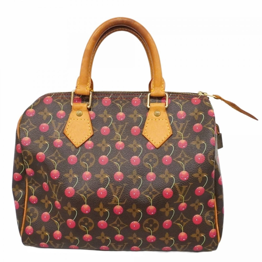 Louis Vuitton Monogram Cherry Speedy 25 Handbag, designed by Takashi Murakami, M95009, Brown,: --- Catalog ---Category: SizeSize (HxWxD): 18.5cm x 25.5cm x 15cm / 7.28'' x 10.03'' x 5.9''Category: DesignType: HandbagColor: BrownGender: WomenCategory: GeneralMPN: M95009Brand: Louis Vuitton--- It