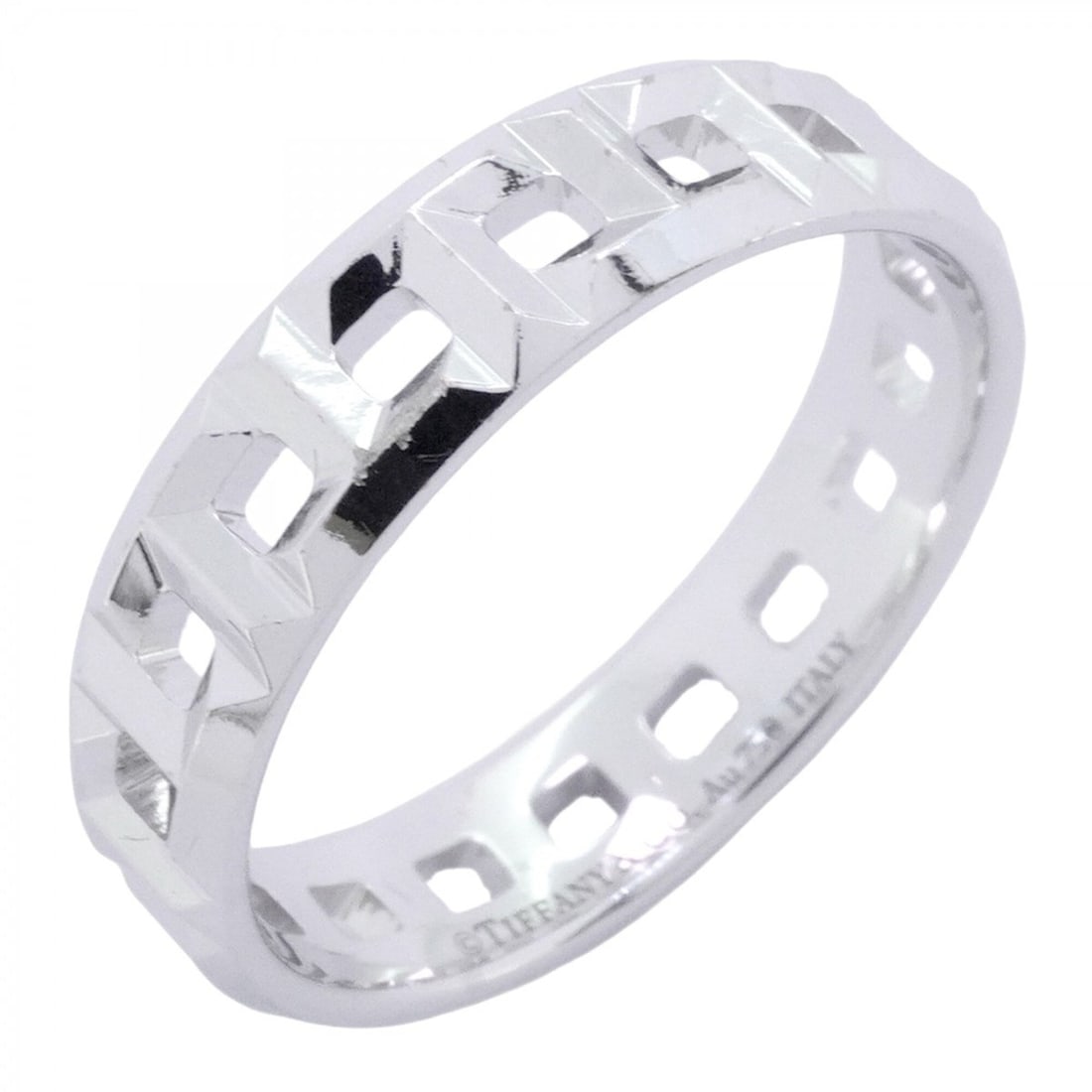 Tiffany & Co. T True Wide Ring, 18K White Gold, Size 22.5 (Men's): --- Catalog ---Category: SizeJP Size: 22.5US Size: 10.5Category: DesignType: Band ringGender: MenMaterial: White gold (18K)Category: GeneralBrand: Tiffany--- Item List ---Section: ConditionRanking: Ra