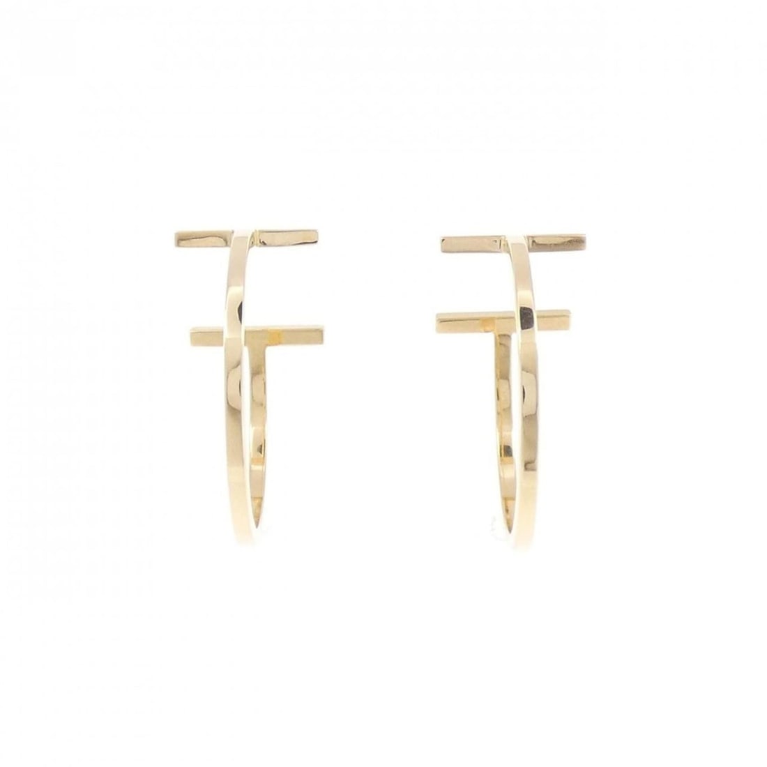 Tiffany & Co. T Wire Hoop Medium Earrings: --- Catalog ---Category: SizeSize (HxWxD): 22.70mm x 10.40mm / 0.89'' x 0.41''Category: DesignType: Stud earringsGender: WomenMaterial: Yellow gold (18K)Category: GeneralBrand: Tiffany--- Item List --