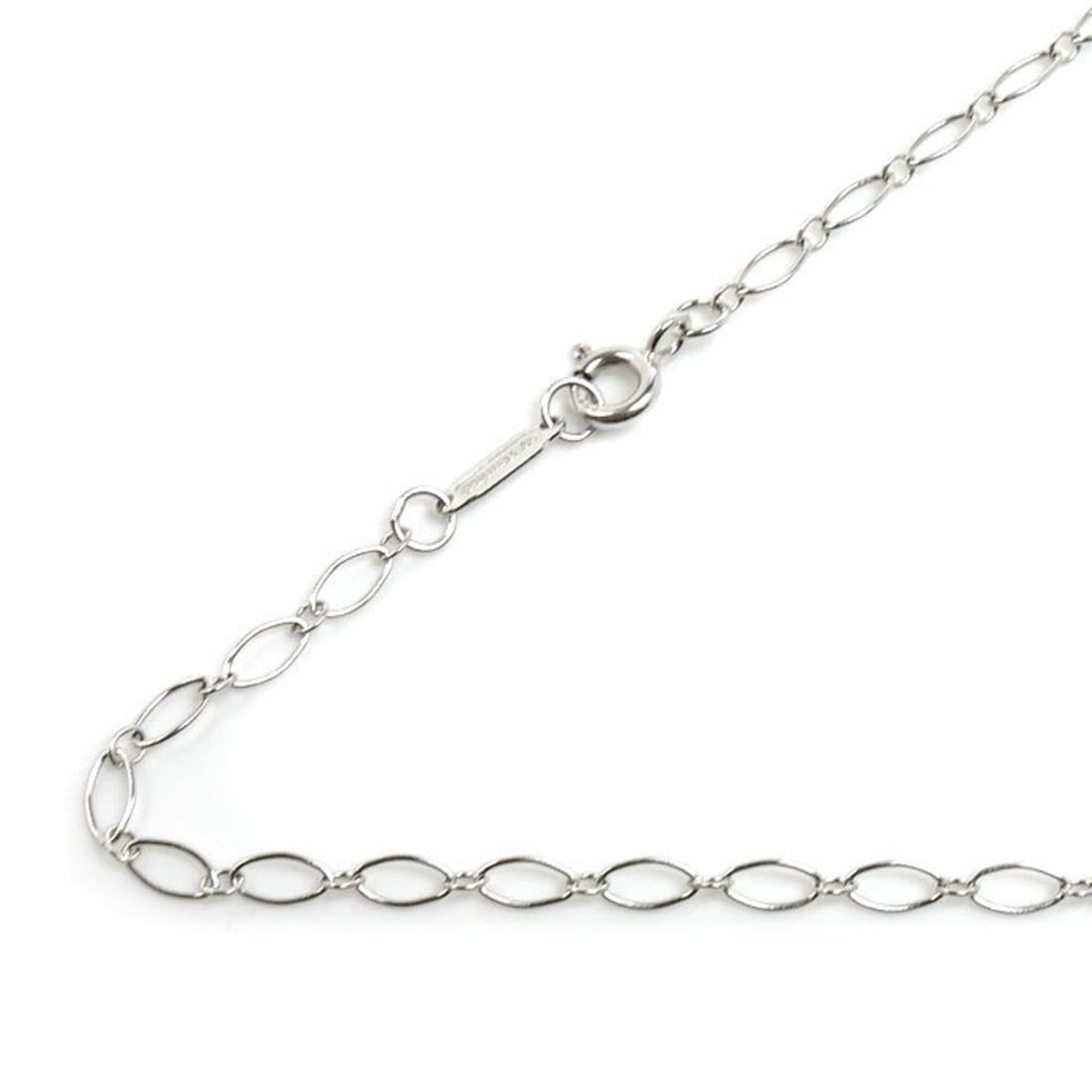 TIFFANY&Co. Tiffany 18KWG White Gold Oval Link Necklace 3.0g 45cm Women's: --- Catalog ---Category: SizeNeck Circumference: 45 cm / 17.71''Category: DesignGender: WomenMaterial: White gold (18K)Necklace Type: NecklaceCategory: GeneralBrand: TiffanyCountry of Origin: USA--- I