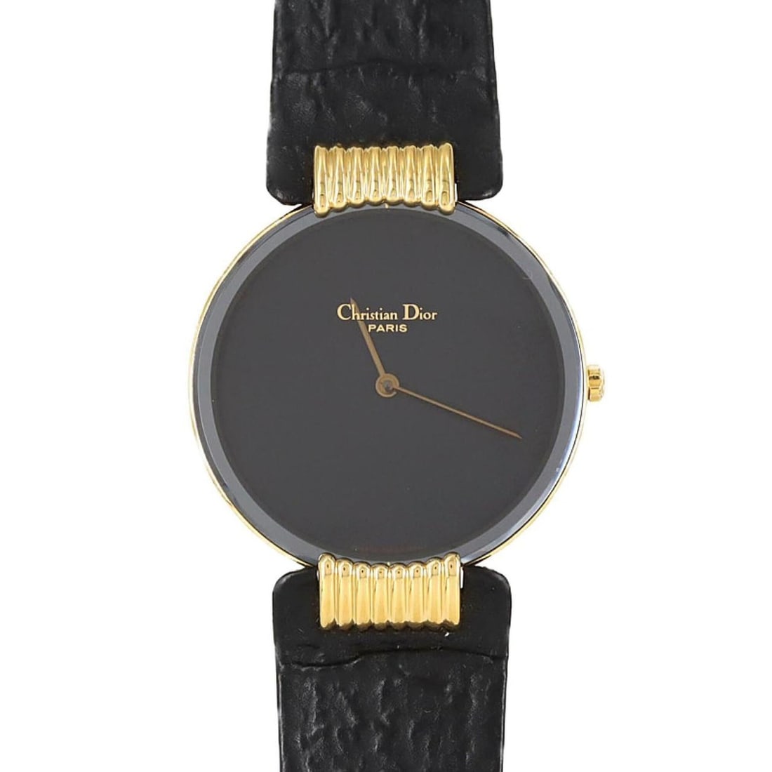 Christian Dior Baghira GP 47153-4 Quartz Watch: --- Catalog ---Category: SizeCase Diameter: 30mm / 1.18''Category: DesignType: WristwatchGender: MenColor (Dial): BlackMaterial (Case): Gold platedCategory: GeneralMPN: 47153-4Brand: Christian DiorCat