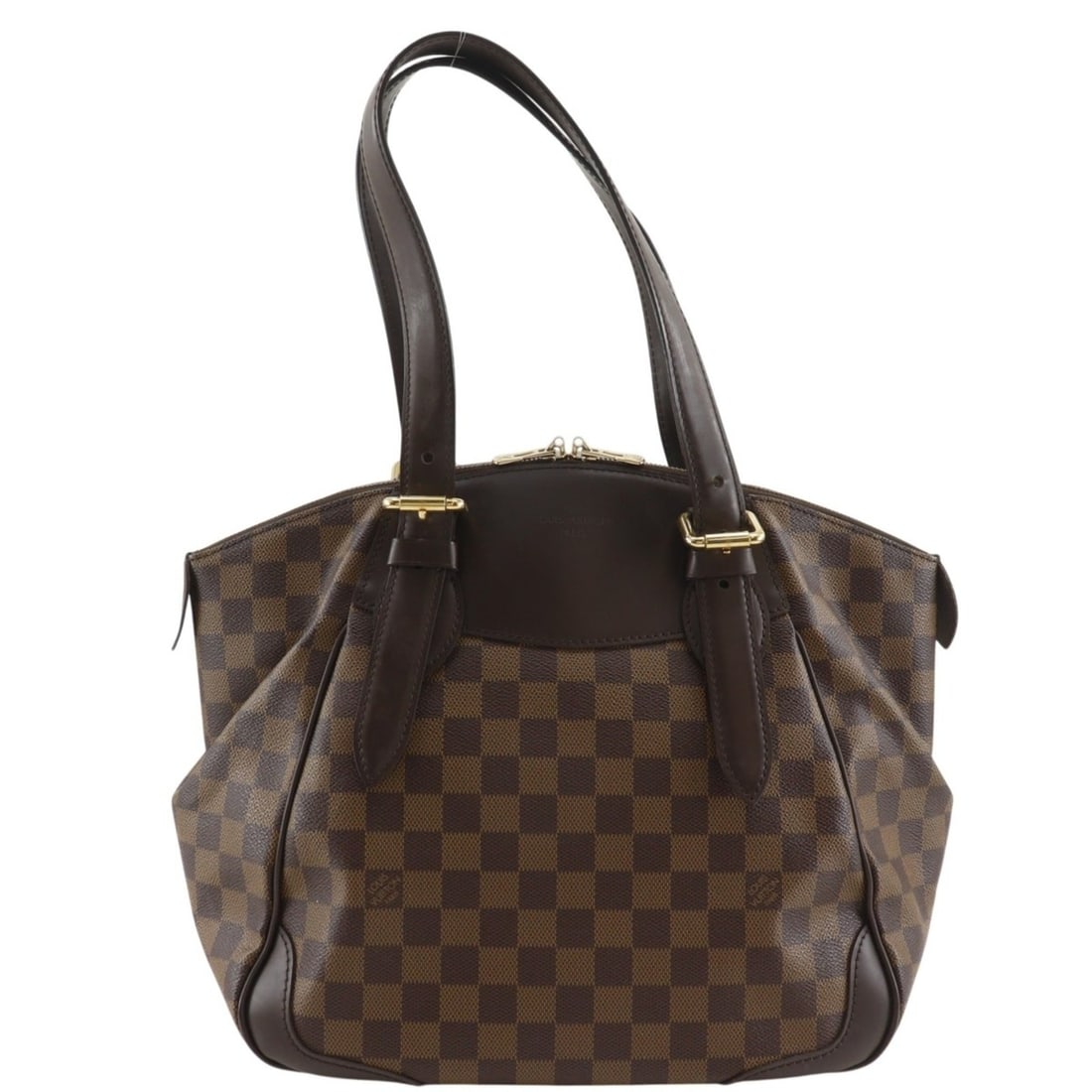 Louis Vuitton Verona MM Tote Bag N41118 Damier Canvas 2011 Brown VI1161 A4 Women's: --- Catalog ---Category: SizeSize (HxWxD): 28cm x 30cm x 18cm / 11.02'' x 11.81'' x 7.08''Category: DesignType: Tote bagColor: BrownGender: WomenMaterial: Damier Canvas Category: GeneralMPN: N41118Bra