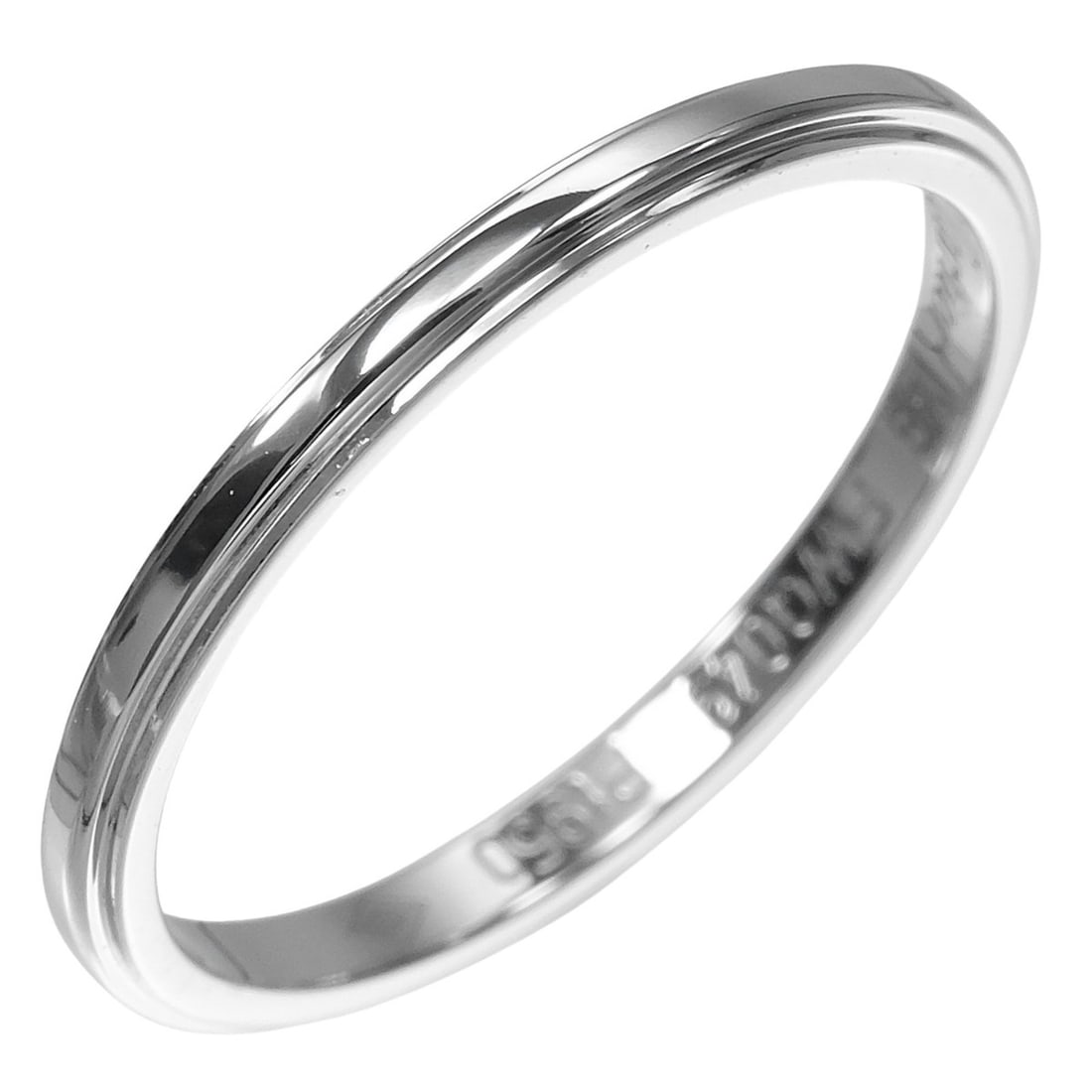 Cartier Damour Ring, Size 9, Platinum 950, Approx. 2g.: --- Catalog ---Category: SizeUS Size: 5Brand Size: 49Category: DesignType: Band ringGender: WomenMaterial: Platinum 950Category: GeneralBrand: Cartier--- Item List ---Section: ConditionRanking: Rank A
