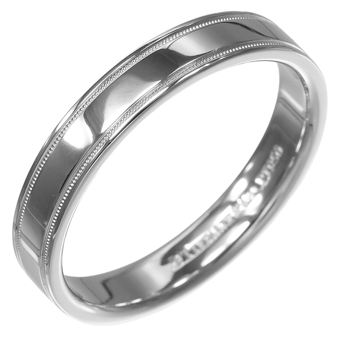 Tiffany & Co. Milgrain Together Ring, Size 21, 4mm band, Pt950 Platinum, Approx. 7.5g.: --- Catalog ---Category: SizeJP Size: 21US Size: 10Category: DesignType: Band ringGender: MenMaterial: Platinum 950Category: GeneralBrand: Tiffany--- Item List ---Section: ConditionRanking: Rank A Use