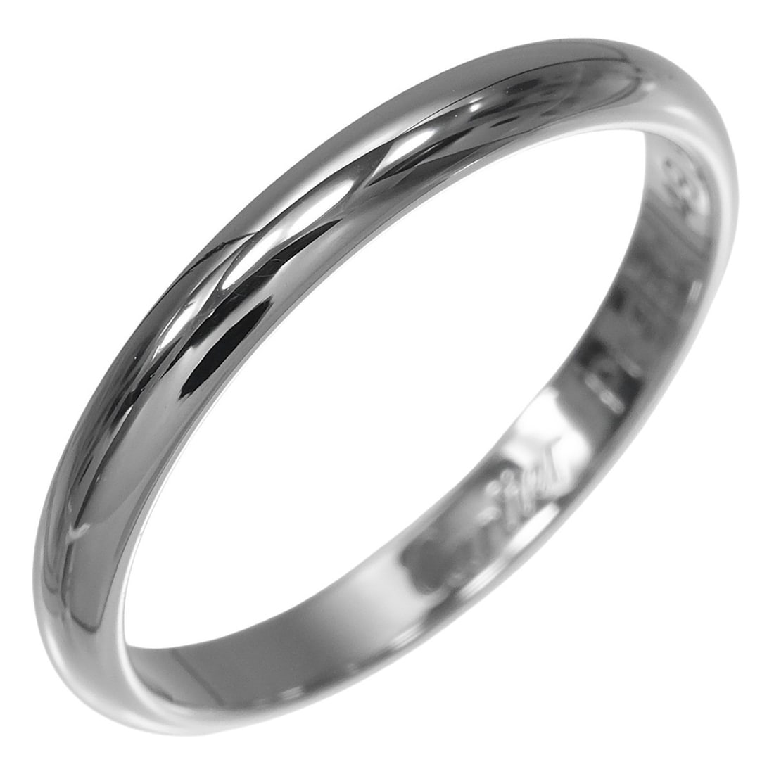 Cartier 1895 Wedding Ring, Size 8.5, 2.4mm, Pt950 Platinum, Approx. 2.56g. (1 of 10)