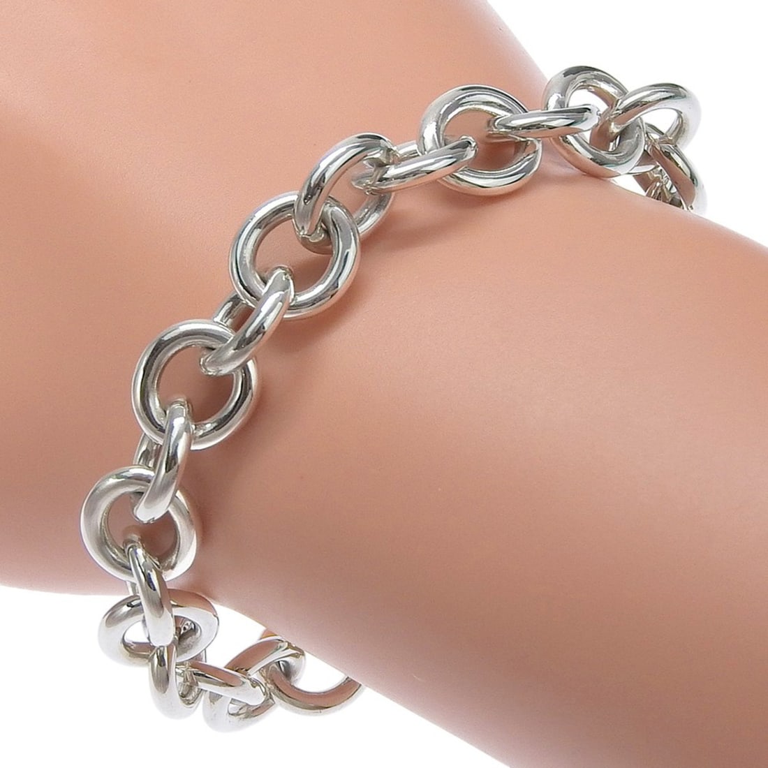 Tiffany & Co. Return to Bracelet, Heart Tag, Sterling Silver 925, Approx. 34.6g, Unisex: --- Catalog ---Category: SizeLength: 18cm / 7.08''Category: DesignType: Charm braceletGender: Men,WomenMaterial: Silver 925Category: GeneralBrand: Tiffany--- Item List ---Section: ConditionRanking: Ra