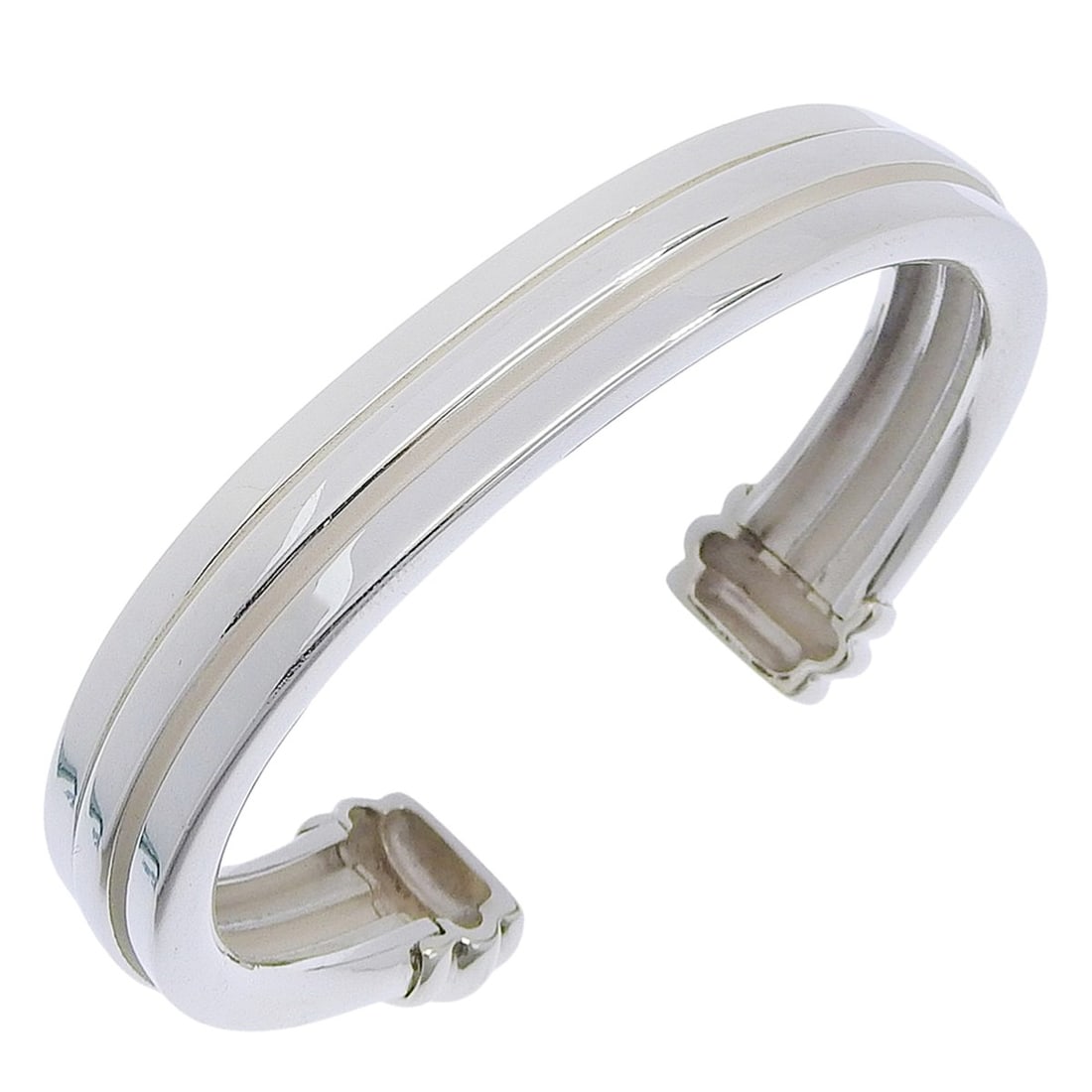 Tiffany & Co. Grooved Bangle, Sterling Silver 925, Approx. 46.6g, Unisex.: --- Catalog ---Category: SizeLength: 15cm / 5.9''Category: DesignType: BangleGender: Women,MenMaterial: Silver 925Category: GeneralBrand: Tiffany--- Item List ---Section: ConditionRanking: Rank AB Use