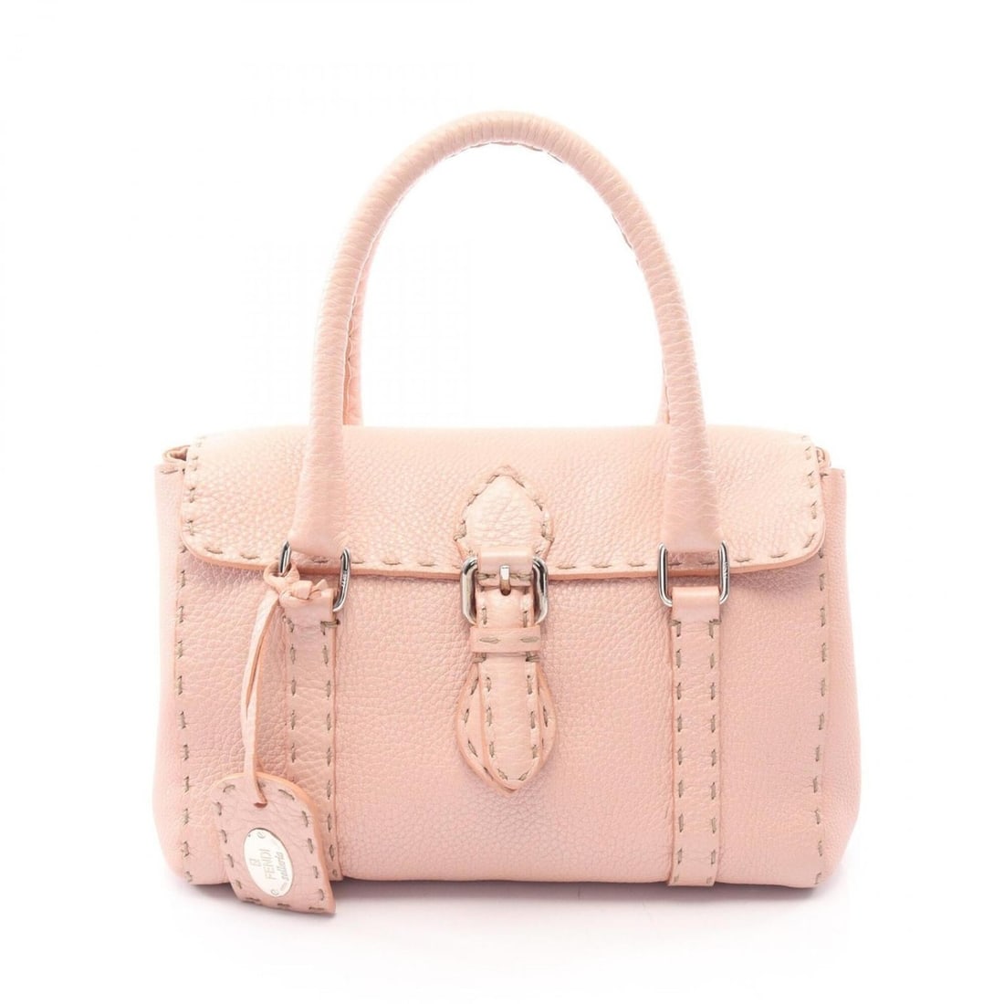 Fendi Selleria Mini Linda Handbag, Leather, Women's, Pink, 8BR486NDU: --- Catalog ---Category: SizeSize (HxWxD): 18cm x 23cm x 9cm / 7.08'' x 9.05'' x 3.54''Category: DesignType: HandbagColor: PinkGender: WomenMaterial: Leather Category: GeneralMPN: 8BR486NDUBrand: Fend