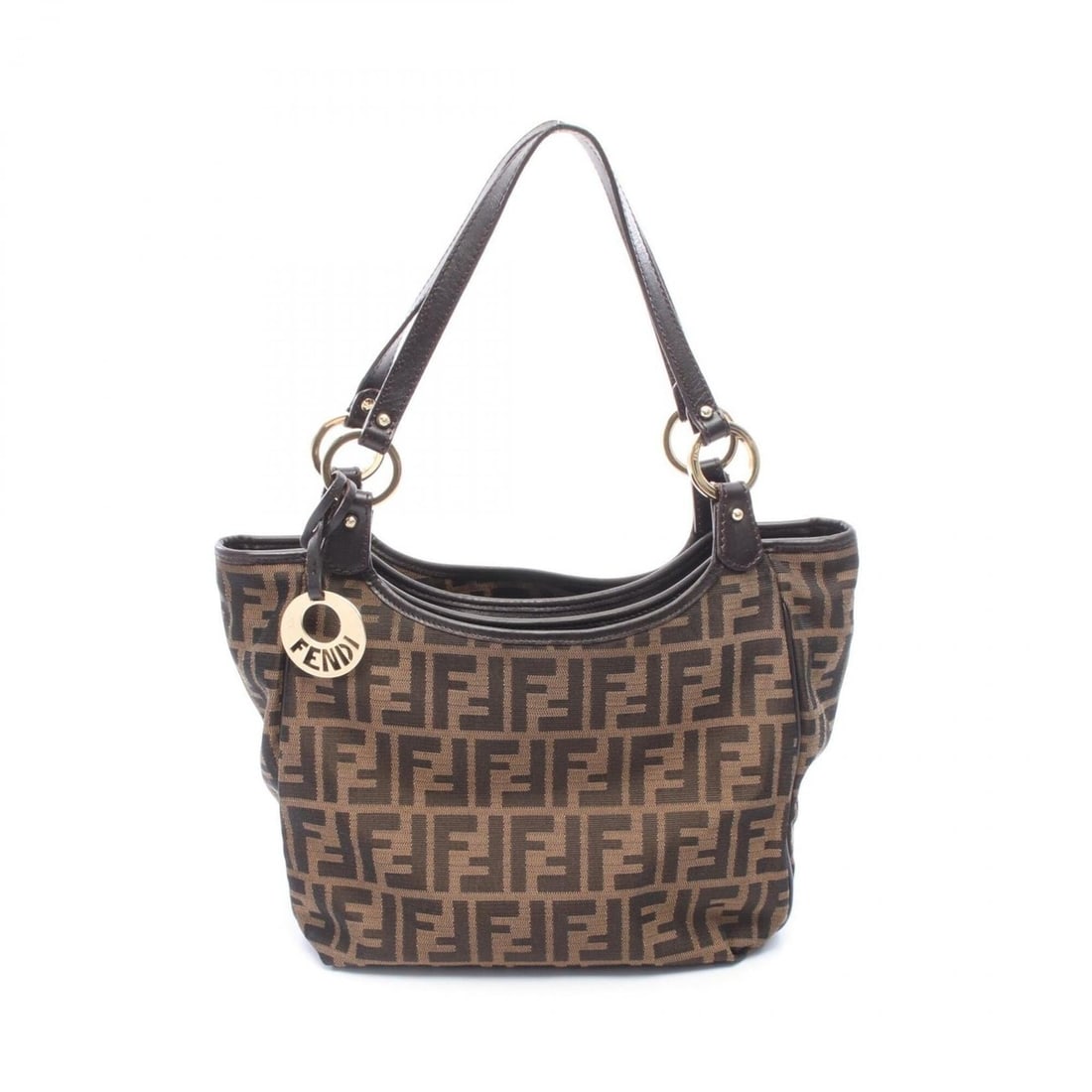 Fendi Zucca Tote Bag Handbag, Canvas and Leather, Women's, Brown: --- Catalog ---Category: SizeSize (HxWxD): 22cm x 24cm x 14cm / 8.66'' x 9.44'' x 5.51''Category: DesignType: Handbag, Tote bagColor: BrownGender: WomenMaterial: Canvas , Leather Category: GeneralBran