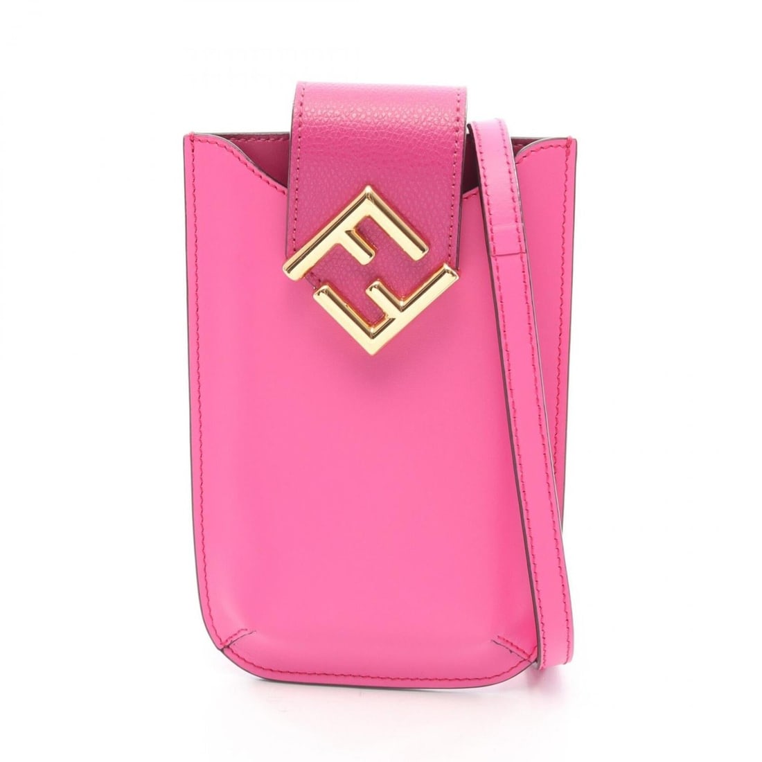 Fendi FF Diamond Phone Pouch Shoulder Bag Handbag Leather Women's Pink 7AS188: --- Catalog ---Category: SizeSize (HxWxD): 16cm x 10cm x 2cm / 6.29'' x 3.93'' x 0.78''Category: DesignType: Pouch, Shoulder bagColor: PinkGender: WomenMaterial: Leather Category: GeneralMPN: 7AS188Br