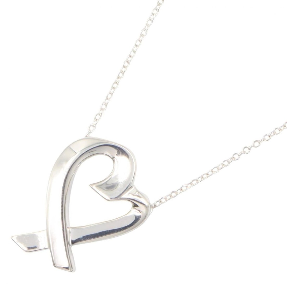 Tiffany & Co. Loving Heart Necklace, Sterling Silver 925, Women's Jewelry, Tone: --- Catalog ---Category: SizePendant Size: 20mm x 15mm / 0.78'' x 0.59''Neck Circumference: 47.5 cm / 18.7''Category: DesignColor: SilverGender: WomenMaterial: Silver 925Necklace Type: NecklaceCategor