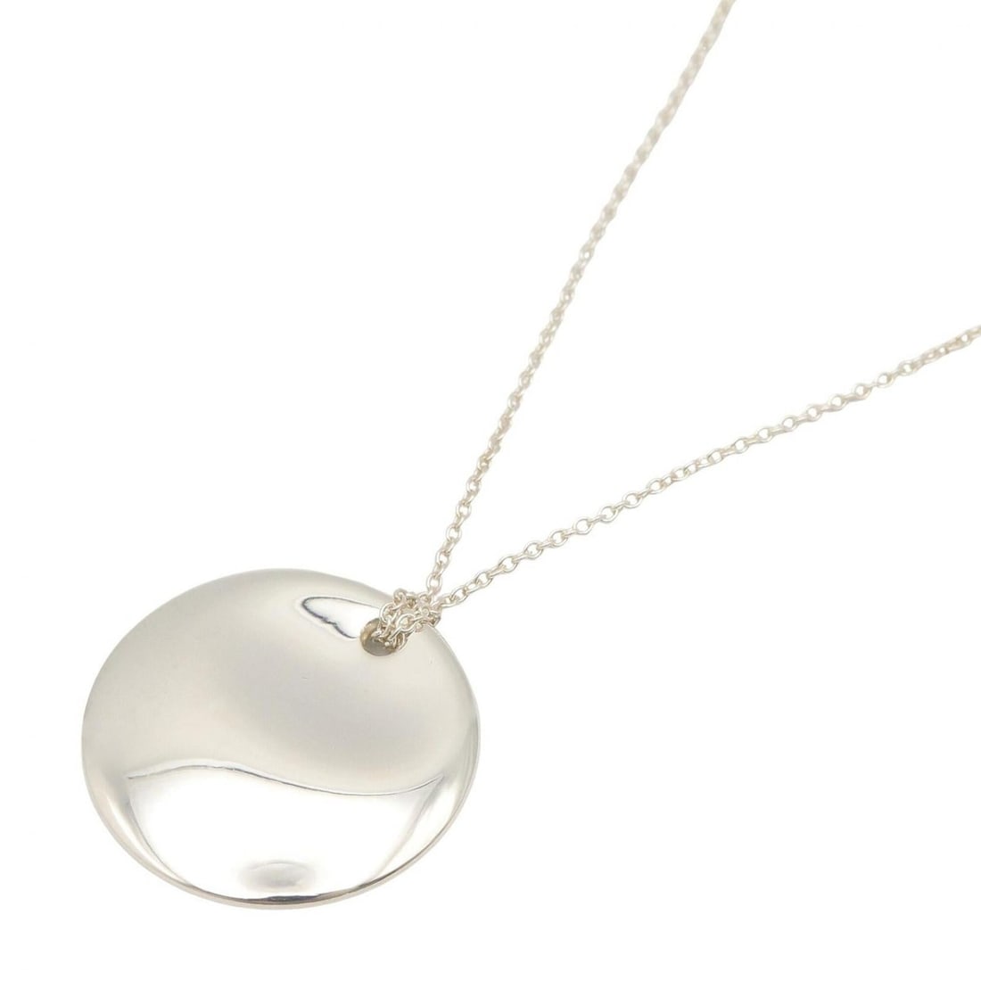 Tiffany & Co. Round Necklace, Sterling Silver 925, Tone, for Men and Women: --- Catalog ---Category: SizePendant Size: 23mm x 23mm / 0.9'' x 0.9''Neck Circumference: 38 cm / 14.96''Category: DesignColor: SilverGender: Men,WomenMaterial: Silver 925Necklace Type: NecklaceCatego