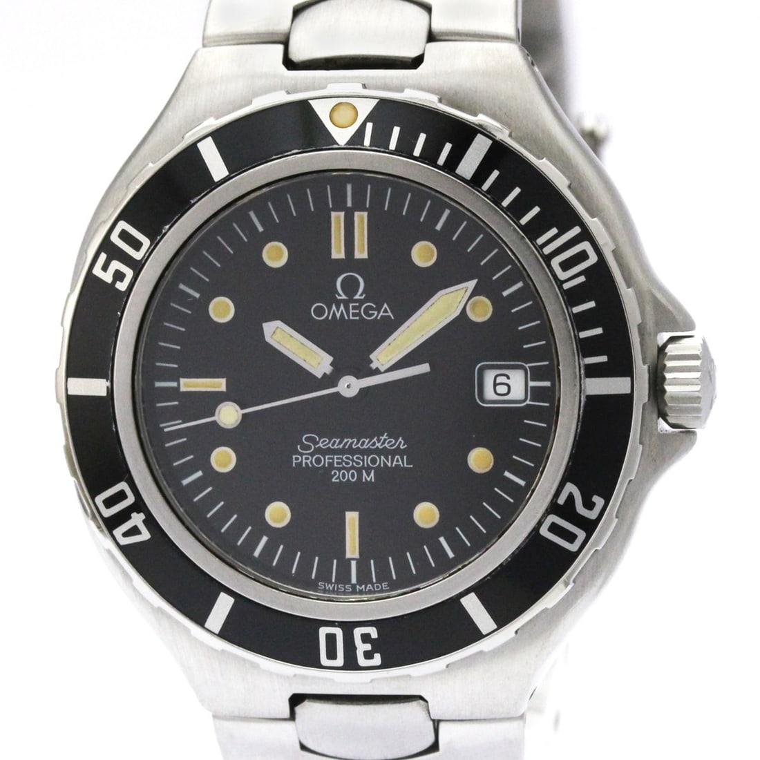 OMEGA Seamaster Professional 200M Quartz Mens Watch 2850.50 Polished: --- Catalog ---Category: SizeCase Diameter: 38mm / 1.5''Category: DesignType: WristwatchStyle: SportGender: MenColor (Dial): BlackMaterial (Band): Stainless steelMaterial (Case): Stainless steelCatego
