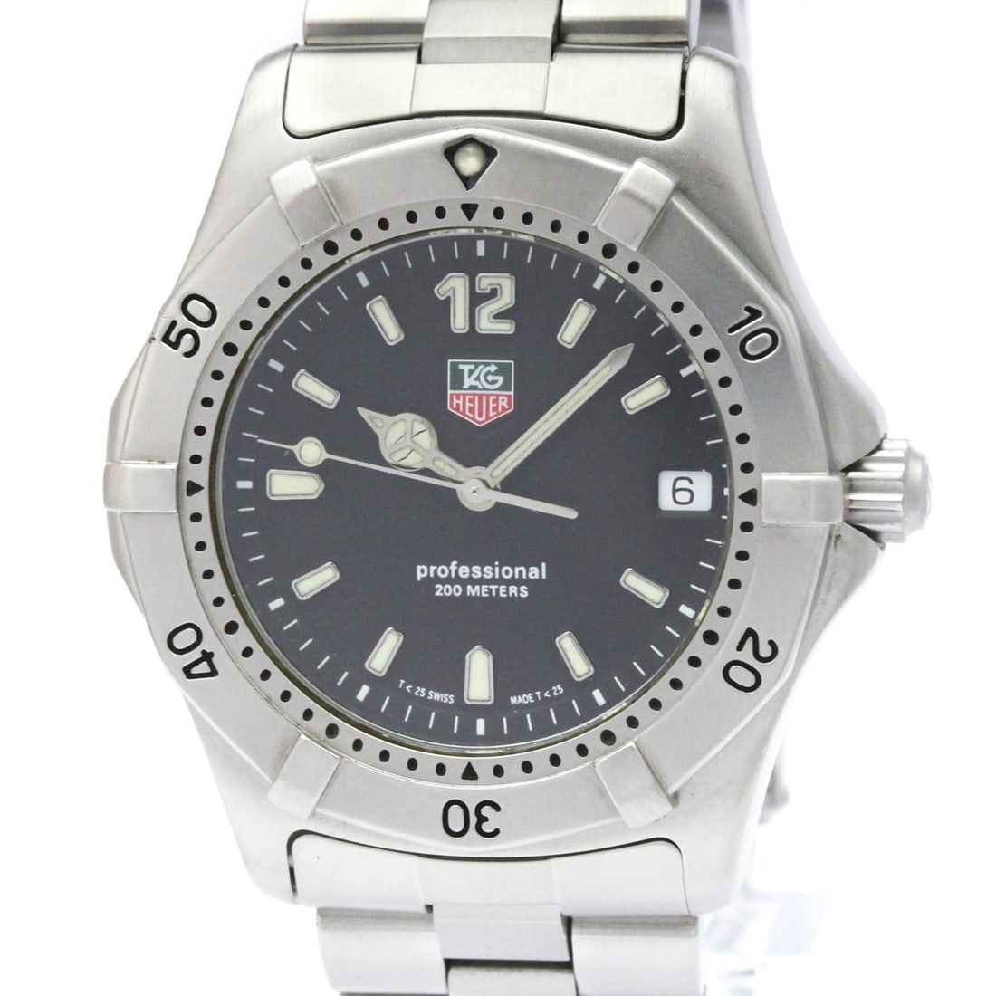 TAG HEUER 2000 Professional Steel Quartz Mens Watch WK1110 Polished (1 of 15)