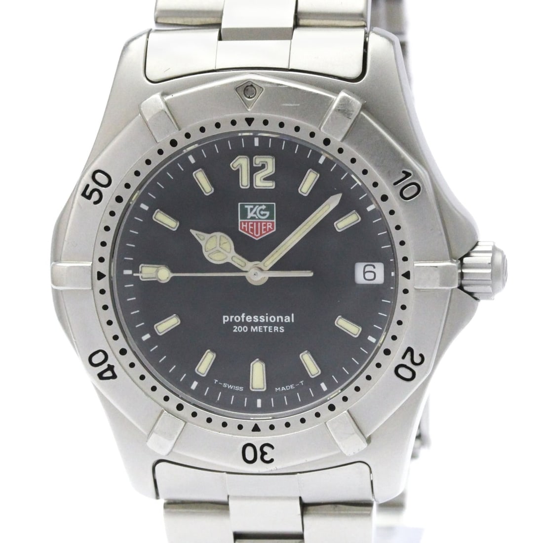 TAG HEUER 2000 Professional Steel Quartz Mens Watch WK1110 Polished: --- Catalog ---Category: SizeCase Diameter: 38mm / 1.5''Category: DesignType: WristwatchStyle: SportGender: MenColor (Dial): BlackMaterial (Band): Stainless steelMaterial (Case): Stainless steelCatego