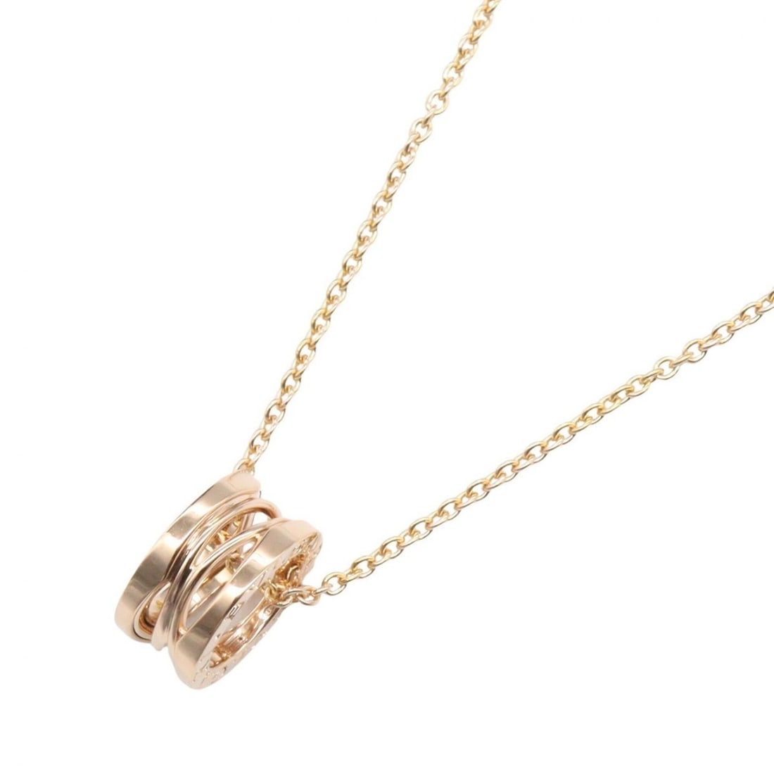BVLGARI B-zero1 Legend Necklace, 18KPG (Pink Gold), Gold Tone, for Men and Women.: --- Catalog ---Category: SizePendant Size: 14mm x 7mm / 0.55'' x 0.27''Neck Circumference: 38 cm - 45 cm / 14.96'' - 17.71''Category: DesignColor: Pink goldGender: Men,WomenMaterial: Pink gold (18K)Ne