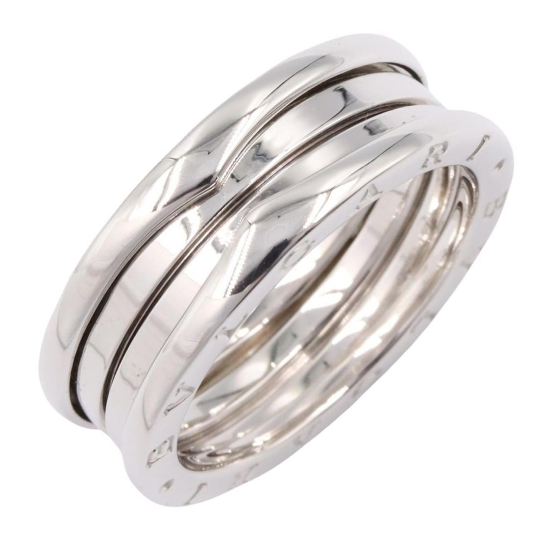 Bvlgari Bulgari B-zero1 Ring, 3-band ring, 18K White Gold (18KWG), Silver-tone, for men and women, (1 of 18)