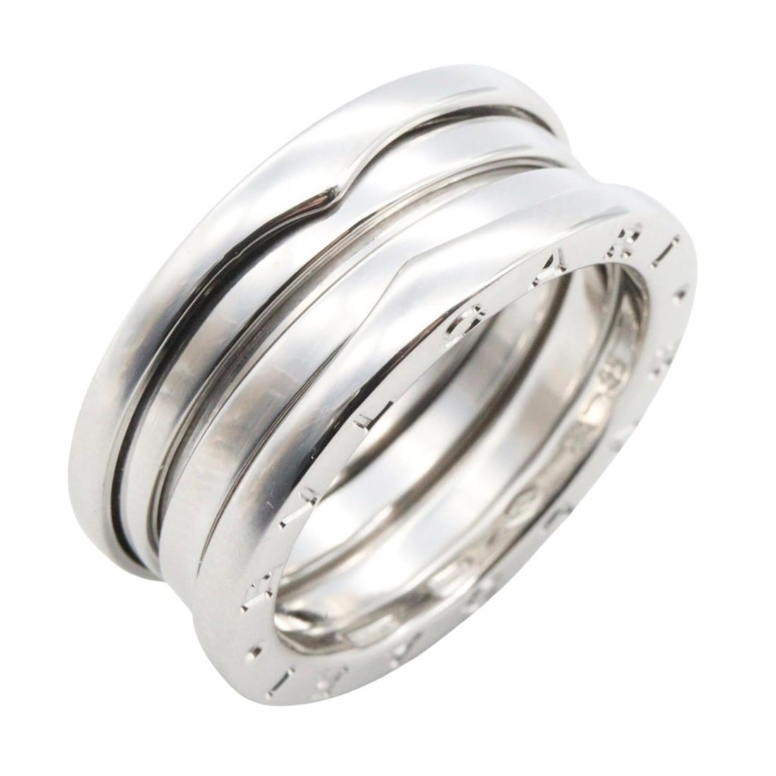 BVLGARI B-zero1 Ring, 3-band ring, 18KWG (white gold), men's and women's, silver-toned.: --- Catalog ---Category: SizeJP Size: 14US Size: 7Category: DesignType: Band ringColor: SilverGender: Men,WomenMaterial: White gold (18K)Category: GeneralBrand: Bvlgari--- Item List ---Section: Condit