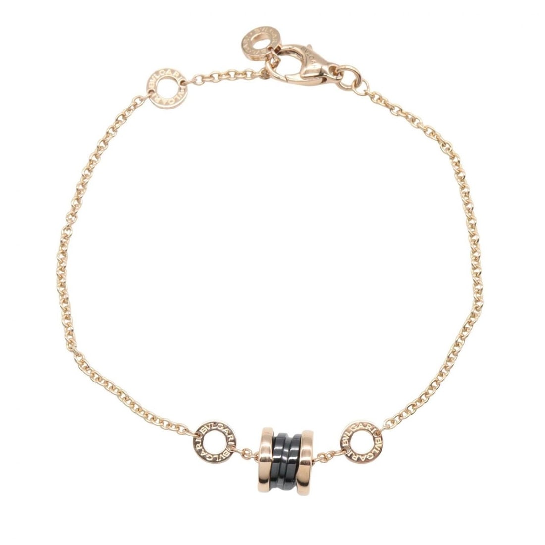 Bvlgari Bulgari B-zero1 Element Bracelet, Ceramic 18KPG (Pink Gold), Women's, Gold Tone: --- Catalog ---Category: SizeLength: 16.5cm - 19cm / 6.49'' - 7.48''Category: DesignType: Charm braceletColor: GoldGender: WomenMaterial: Ceramic, Pink gold (18K)Category: GeneralBrand: Bvlgari--- Ite