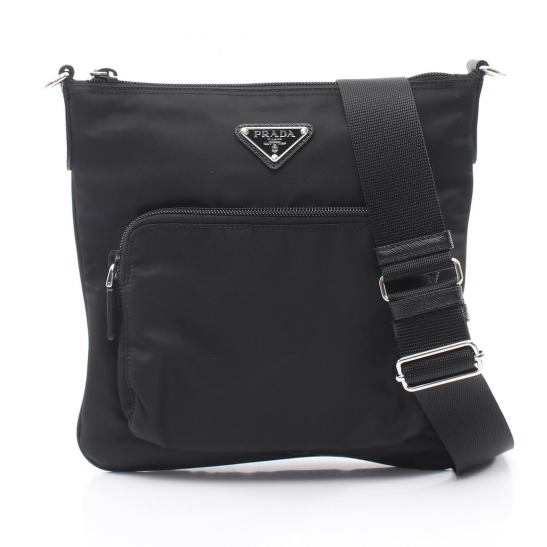 Prada PRADA Shoulder Bag Handbag Nylon Saffiano Leather Women's Black (1 of 20)