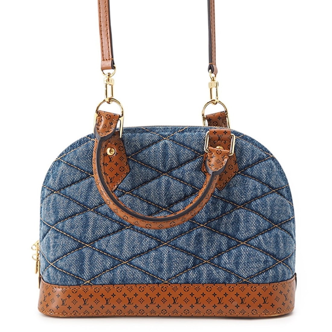 Louis Vuitton Alma BB M55048 Handbag, Denim Textile, Maltage, 2-way Shoulder Bag, Monogram, Vuitton,: --- Catalog ---Category: SizeWeight: 410g / 14.46oz.Size (HxWxD): 17.5cm x 23.5cm x 11.5cm / 6.88'' x 9.25'' x 4.52''Strap Length: 112cm / 44.09''Category: DesignType: HandbagColor: Blue, BrownGender: