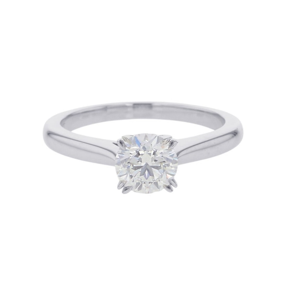 Harry Winston Round Cut Solitaire Diamond Ring, 0.77ct, Pt950 Platinum, Size Approx., GIA Certified. (1 of 12)