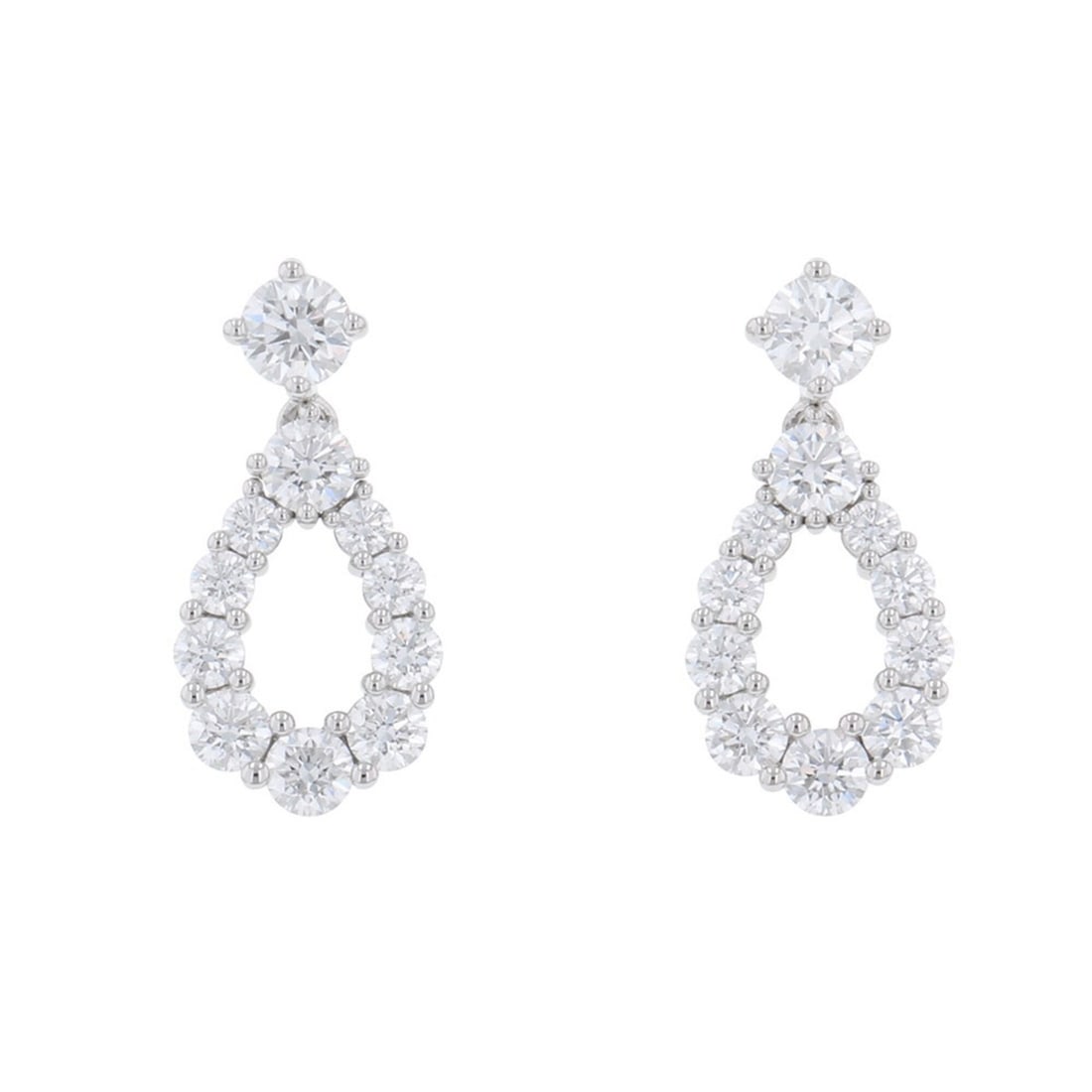 Harry Winston Loop Earrings, Small Diamonds, 22P (approx. 0.34ct total), Pt950 Platinum, EADPRDSMLP,: --- Catalog ---Category: SizeWeight: 3.7g / 0.13oz.Size (HxWxD): 16.80mm x 8.10mm / 0.66'' x 0.32''Category: DesignType: Stud earringsStone: DiamondGender: WomenMaterial: Platinum 950Weight (ct.): 0.3