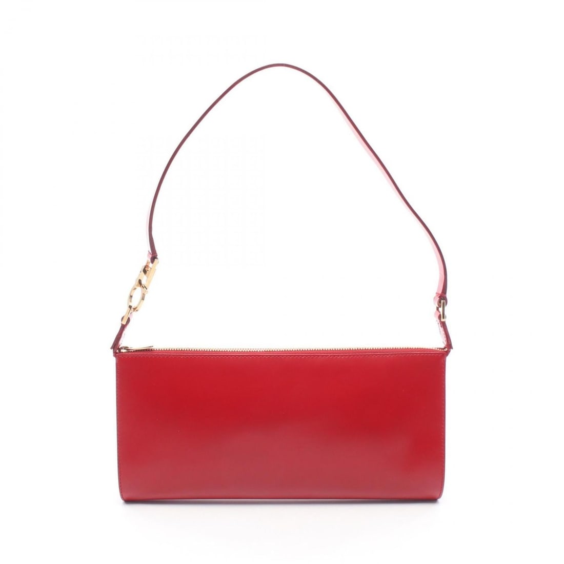Salvatore Ferragamo Gancini Shoulder Bag/Handbag, Leather, Women's, Red, 21 2306: --- Catalog ---Category: SizeSize (HxWxD): 12cm x 25.5cm x 3cm / 4.72'' x 10.03'' x 1.18''Category: DesignType: Shoulder bagColor: Red colorGender: WomenMaterial: Leather Category: GeneralBrand: Salva