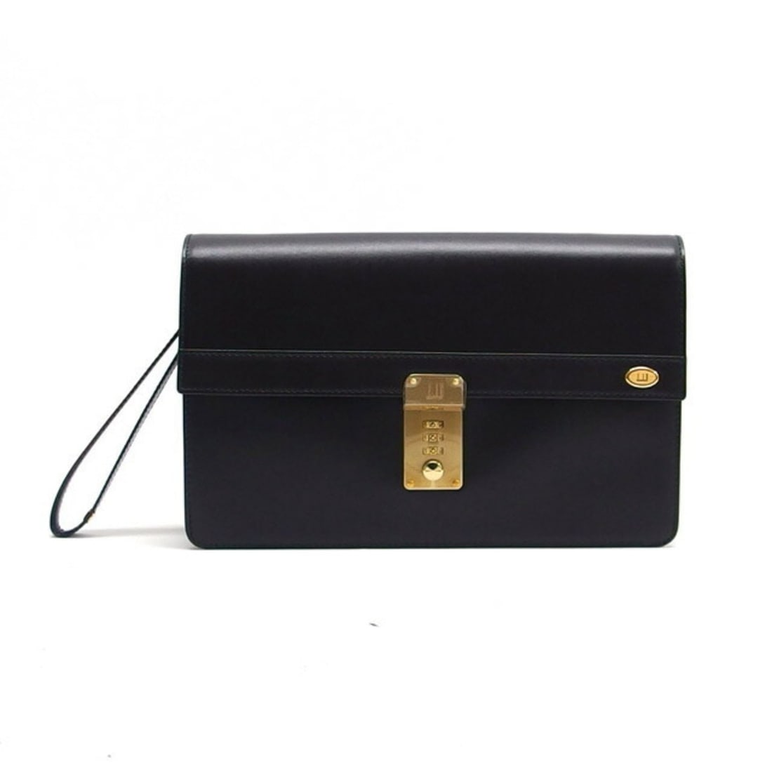 Dunhill Oxford Clutch Bag, Dial Lock, Black: --- Catalog ---Category: SizeSize (HxWxD): 17cm x 27cm x 6.5cm / 6.69'' x 10.62'' x 2.55''Category: DesignType: Clutch bagColor: BlackGender: MenMaterial: Leather Category: GeneralBrand: Dunhill---