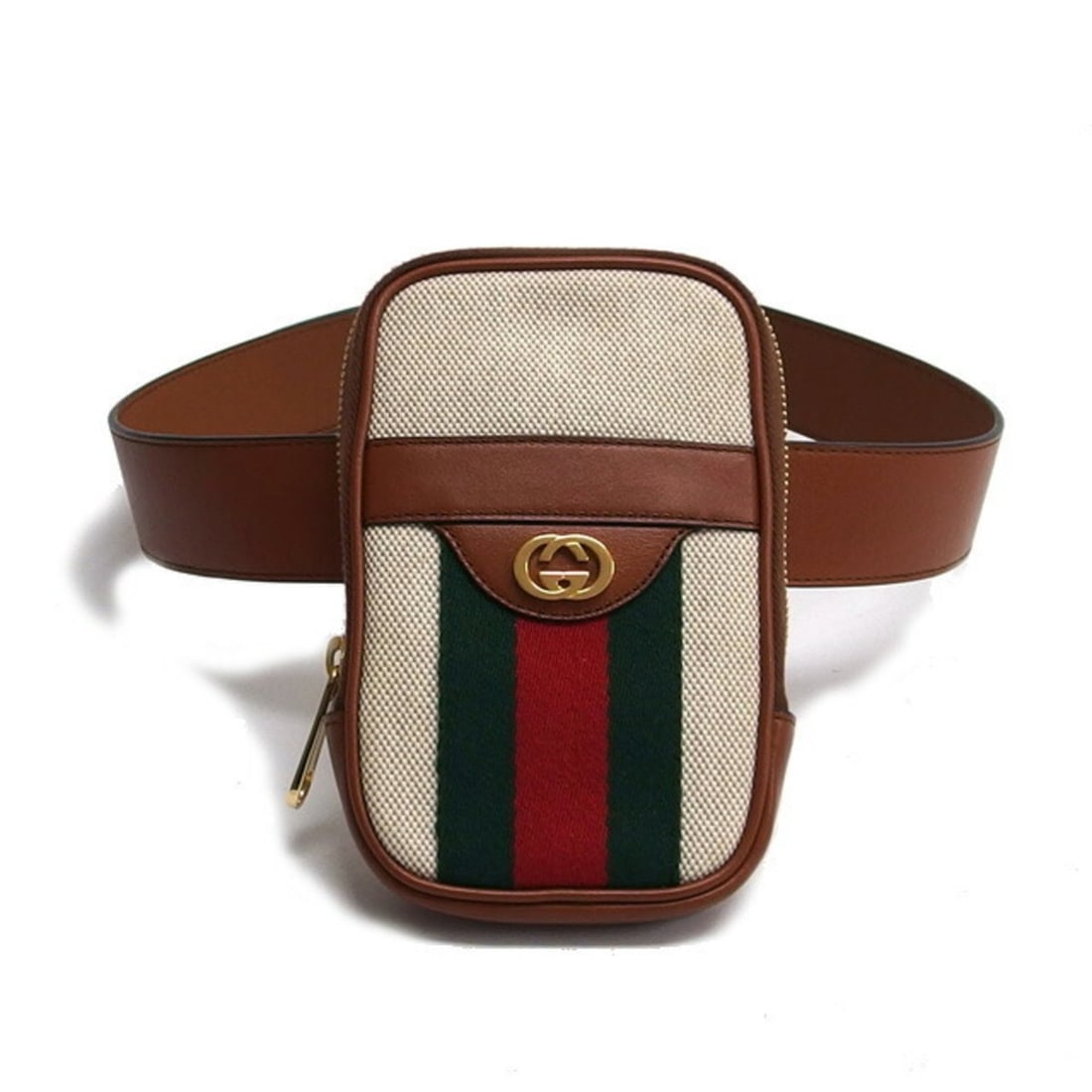 Gucci Sherry Line Double G Belt Bag/Pouch, Size 80: --- Catalog ---Category: SizeSize (HxWxD): 17cm x 10.5cm x 2.5cm / 6.69'' x 4.13'' x 0.98''Category: DesignType: Fanny packColor: Beige, BrownGender: WomenMaterial: Canvas , Leather Category: GeneralM