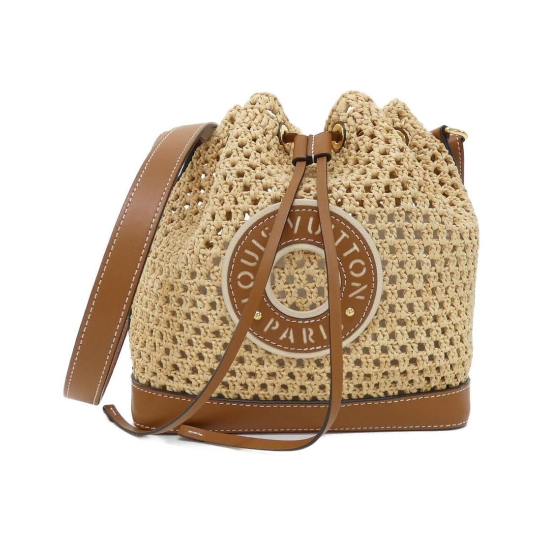 Louis Vuitton LV by The Pool Noé BB M24722 Handbag: --- Catalog ---Category: SizeSize (HxWxD): 24cm x 22cm x 15cm / 9.44'' x 8.66'' x 5.9''Category: DesignType: HandbagColor: NaturalGender: WomenMaterial: Raffia Hardware Color: GoldCategory: