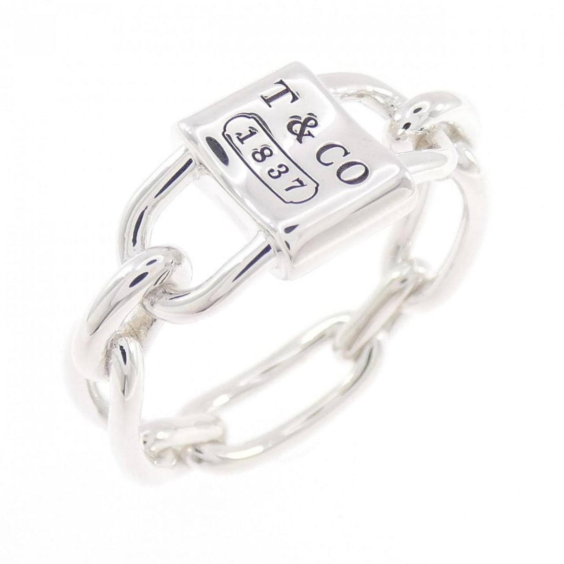 Tiffany Double Lock Ring: --- Catalog ---Category: SizeJP Size: 16.0US Size: 8Category: DesignType: Band ringGender: Women,MenMaterial: Silver 925Category: GeneralMPN: 73248035Brand: Tiffany--- Item List ---Section: