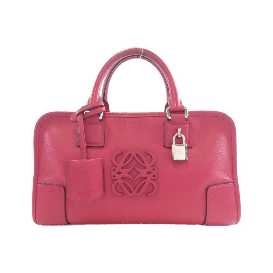 Loewe Amazona 28cm 352 95 A03 Handbag: --- Catalog ---Category: SizeSize (HxWxD): 16cm x 29cm x 13cm / 6.29'' x 11.41'' x 5.11''Category: DesignType: HandbagColor: Red colorGender: WomenMaterial: Leather Hardware Color: SilverLeather/Fur