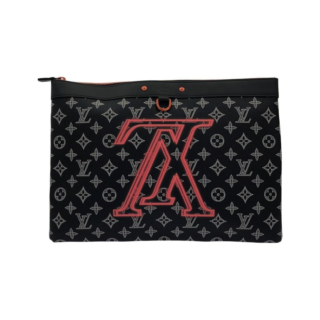 Louis Vuitton Monogram Ink (Upside Down) Pochette Apollo M62905 Handbag: --- Catalog ---Category: SizeSize (HxWxD): 26cm x 36cm x 1cm / 10.23'' x 14.17'' x 0.39''Category: DesignType: Handbag, PochetteColor: Blue, PinkGender: Men,WomenMaterial: Coated canvas Category: Gene