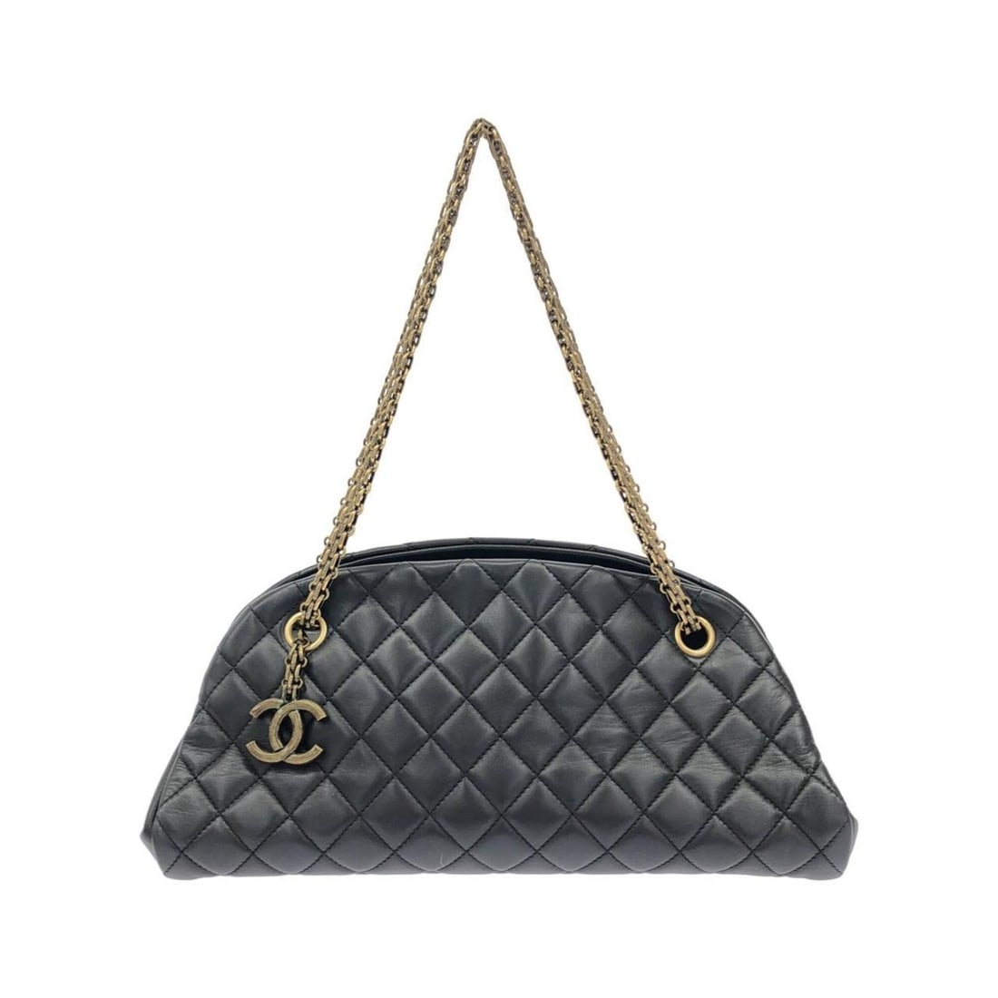 Chanel Mademoiselle Line 49854 Shoulder Bag: --- Catalog ---Category: SizeSize (HxWxD): 16cm x 35cm x 16cm / 6.29'' x 13.77'' x 6.29''Category: DesignType: Shoulder bagColor: BlackGender: Women,MenMaterial: Leather Hardware Color: GoldLeather/Fu
