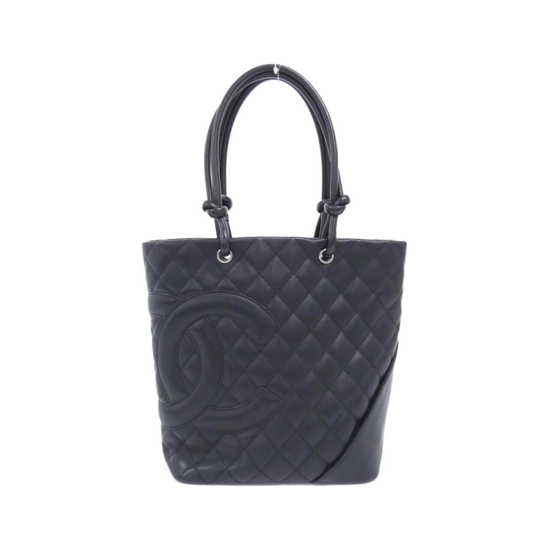 Chanel Cambon Line 25167 Handbag: --- Catalog ---Category: SizeSize (HxWxD): 24cm x 28cm x 12cm / 9.44'' x 11.02'' x 4.72''Category: DesignType: HandbagColor: BlackGender: WomenMaterial: Leather Hardware Color: SilverLeather/Fur Type: