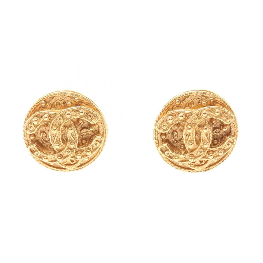 Chanel Coco Mark Earrings, Gold Plated (GP), Women's, Tone: --- Catalog ---Category: SizeSize (HxWxD): 25.00mm x 25.00mm / 0.98'' x 0.98''Category: DesignType: Clip earringsColor: GoldGender: WomenMaterial: Gold platingCategory: GeneralBrand: Chanel--- Item Li