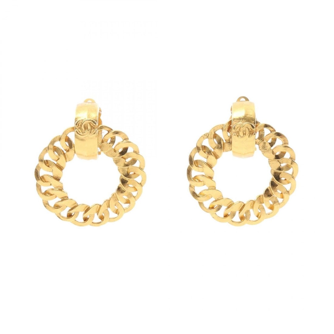 Chanel Coco Mark Earrings, Gold Plated (GP), Women's, Tone: --- Catalog ---Category: SizeSize (HxWxD): 45.00mm x 40.00mm / 1.77'' x 1.57''Category: DesignType: Clip earringsColor: GoldGender: WomenMaterial: Gold platingCategory: GeneralBrand: Chanel--- Item Li