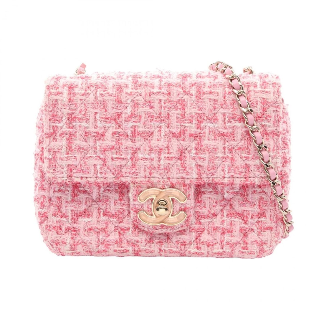Chanel Matelassé Mini Flap Shoulder Bag/Handbag, Fabric, Women's, Pink, AS3782: --- Catalog ---Category: SizeSize (HxWxD): 12cm x 16cm x 4cm / 4.72'' x 6.29'' x 1.57''Category: DesignType: Handbag, Shoulder bagColor: PinkGender: WomenMaterial: Fabric Category: GeneralMPN: AS3782B
