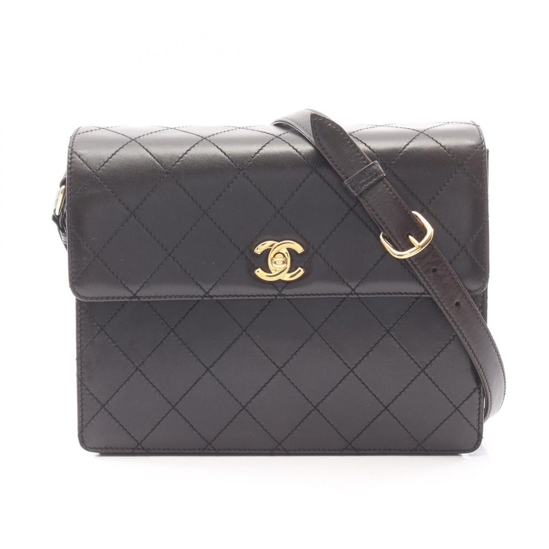 Chanel Matelassé Shoulder Bag/Handbag, Lambskin Leather, Women's, Black (1 of 20)