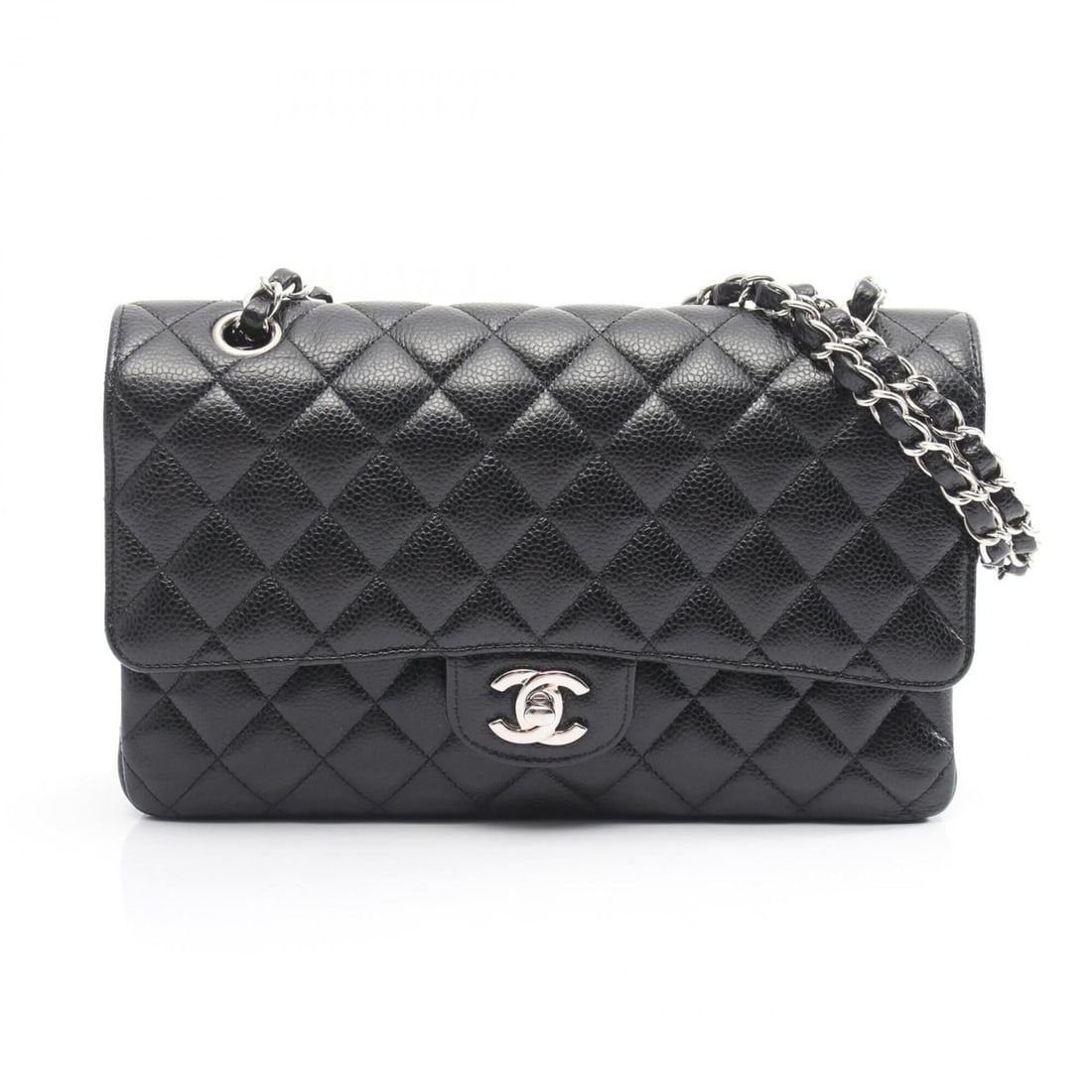 Chanel Matelassé Double Flap Shoulder Bag/Handbag, Caviar Leather (Grained Calfskin), Women's, (1 of 10)