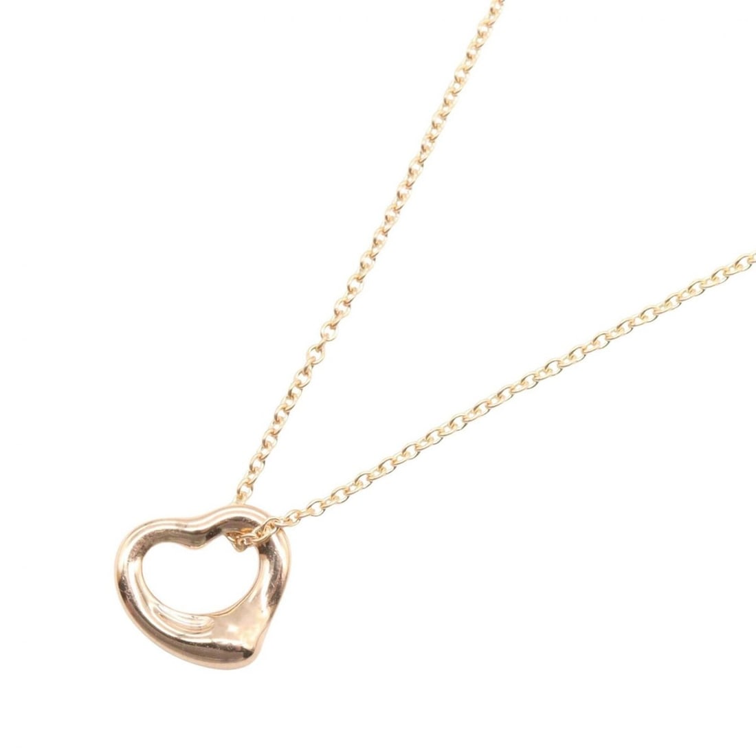 Tiffany & Co. Open Heart Necklace, 18K Pink Gold (PG), Women's Jewelry, Tone (1 of 6)