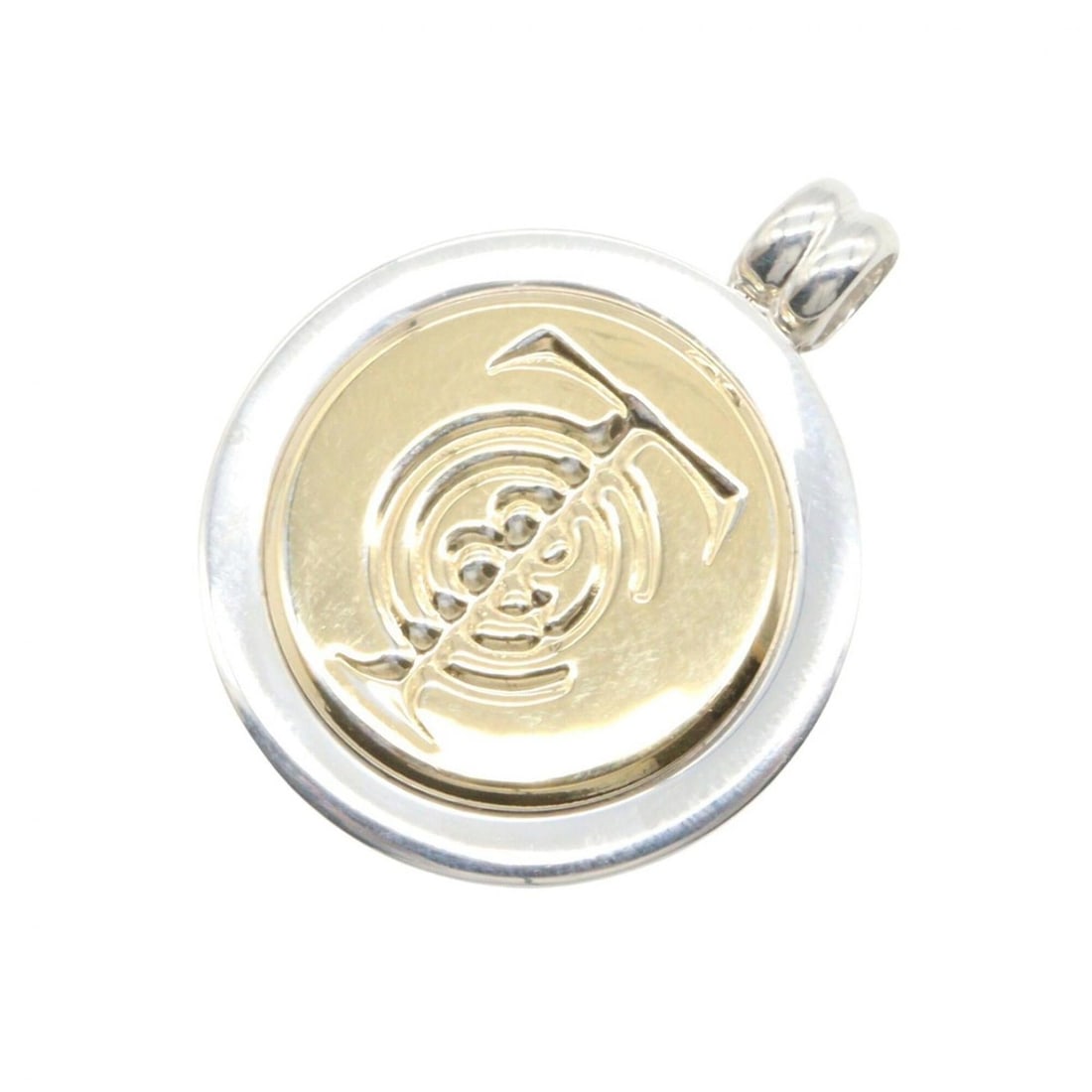 Tiffany & Co. T&C Pendant Top - Jewelry 18K (Yellow Gold) Stainless Steel Men's Women's Gold Tone: --- Catalog ---Category: SizePendant Size: 30mm x 25mm / 1.18'' x 0.98''Category: DesignColor: Gold, SilverGender: Men,WomenMaterial: Stainless steel, Yellow gold (18K)Necklace Type: PendantCategory: 