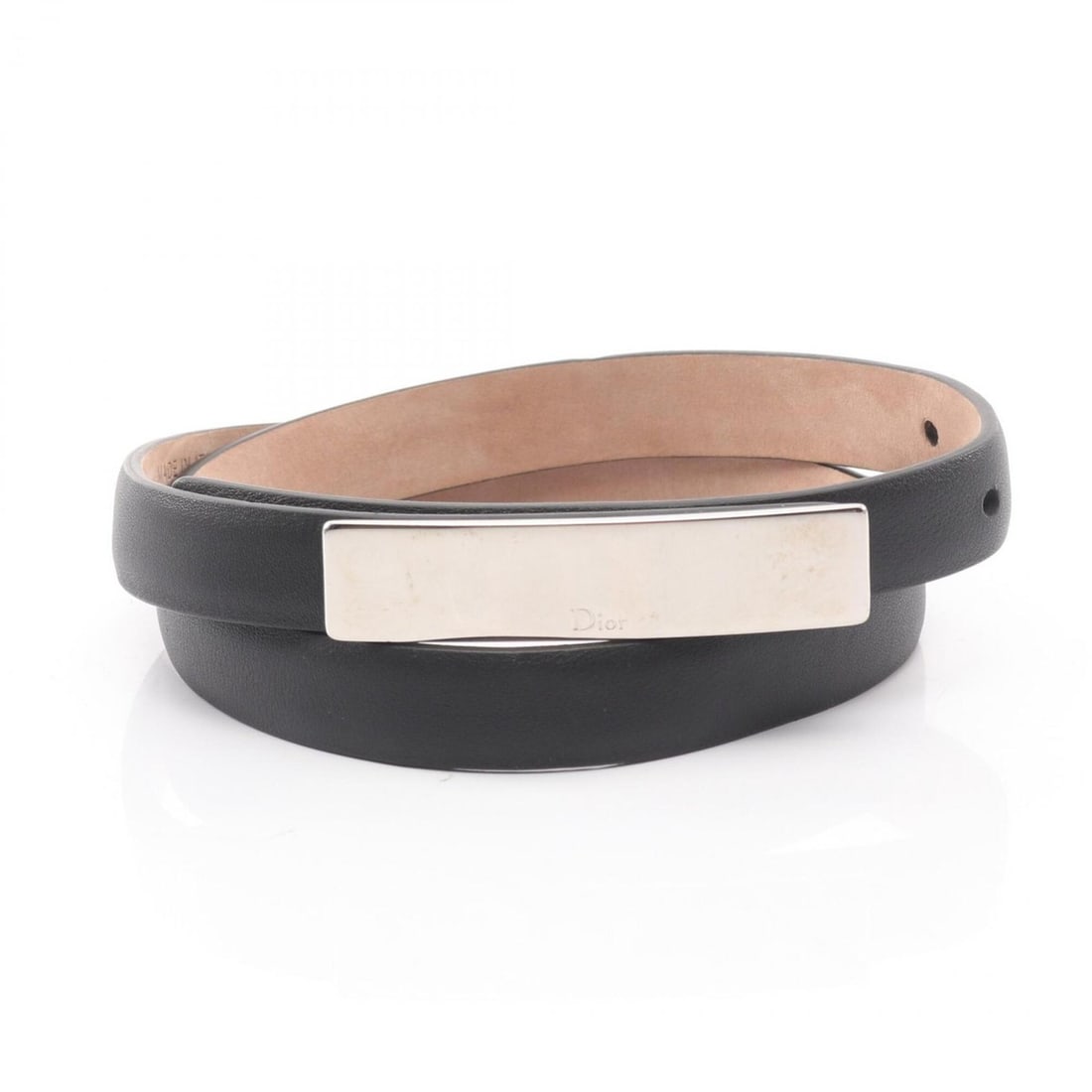 Christian Dior Dior belt, leather, women's, black.: --- Catalog ---Category: SizeLength: 62cm - 70cm / 24.4'' - 27.55''Category: DesignType: Standard beltColor: BlackGender: WomenMaterial (Strap): Leather Category: GeneralBrand: Christian Dior--- Item 